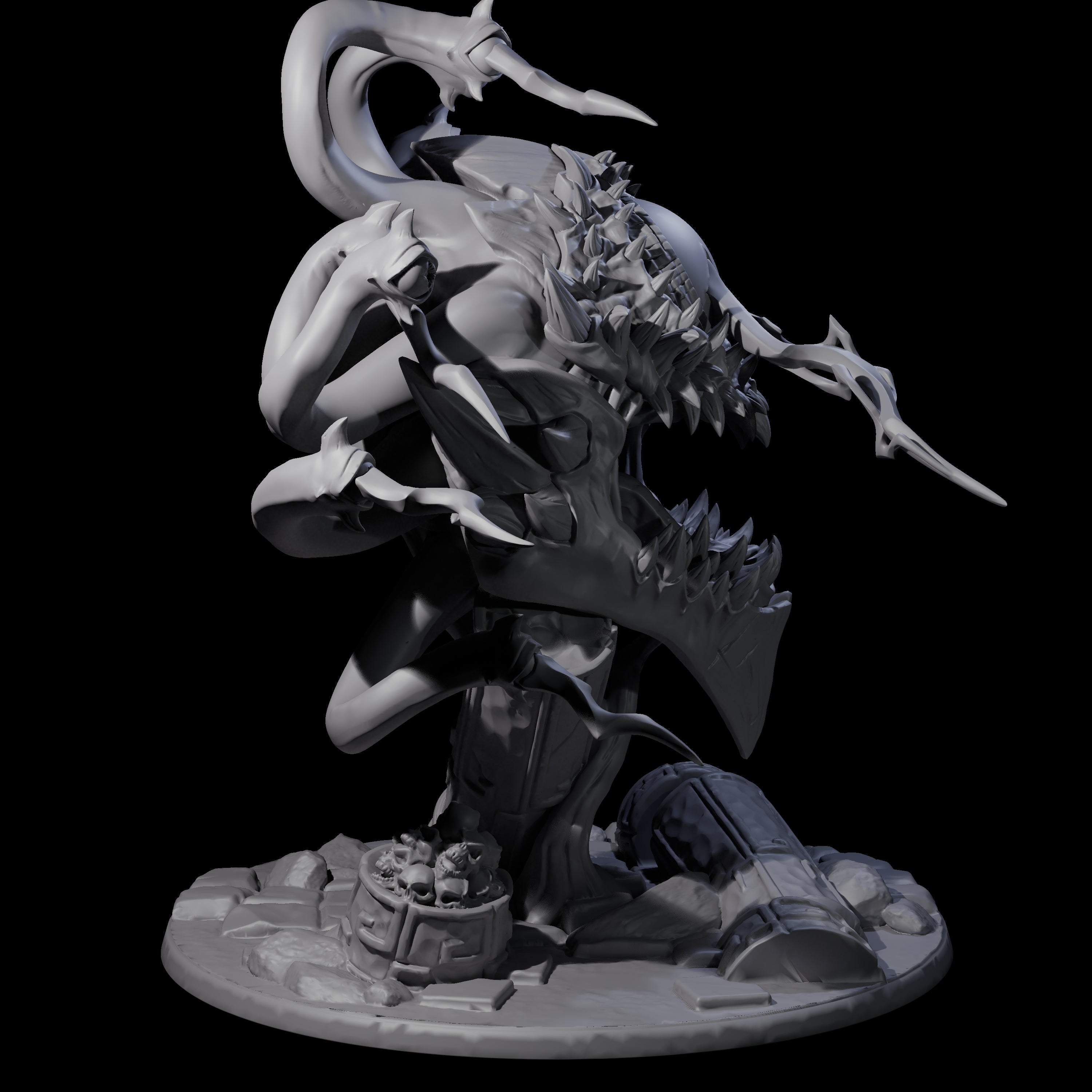 Crazy Beholder Miniature for Dungeons and Dragons, Pathfinder or other TTRPGs