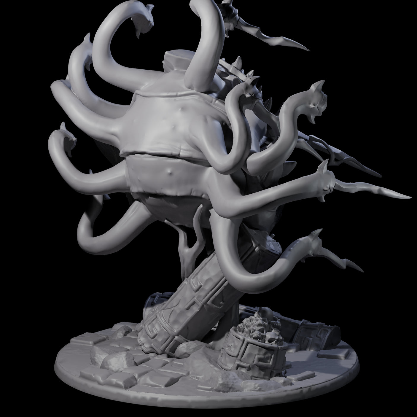 Crazy Beholder Miniature for Dungeons and Dragons, Pathfinder or other TTRPGs