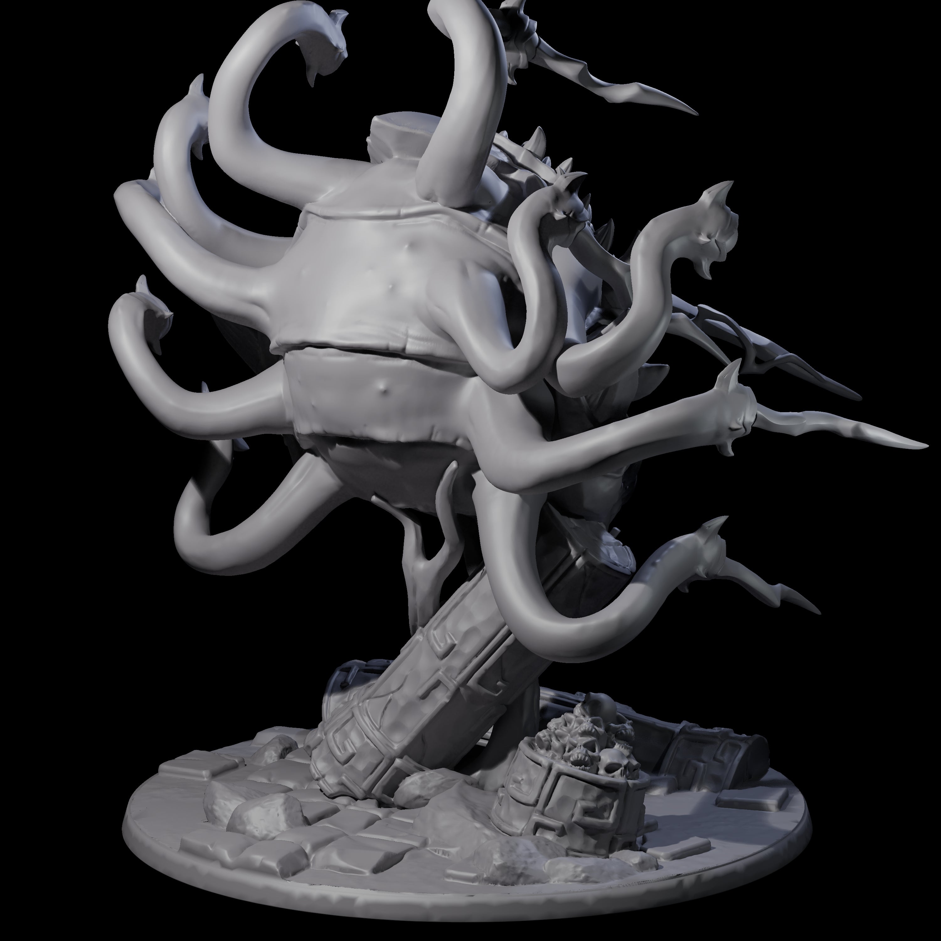 Crazy Beholder Miniature for Dungeons and Dragons, Pathfinder or other TTRPGs