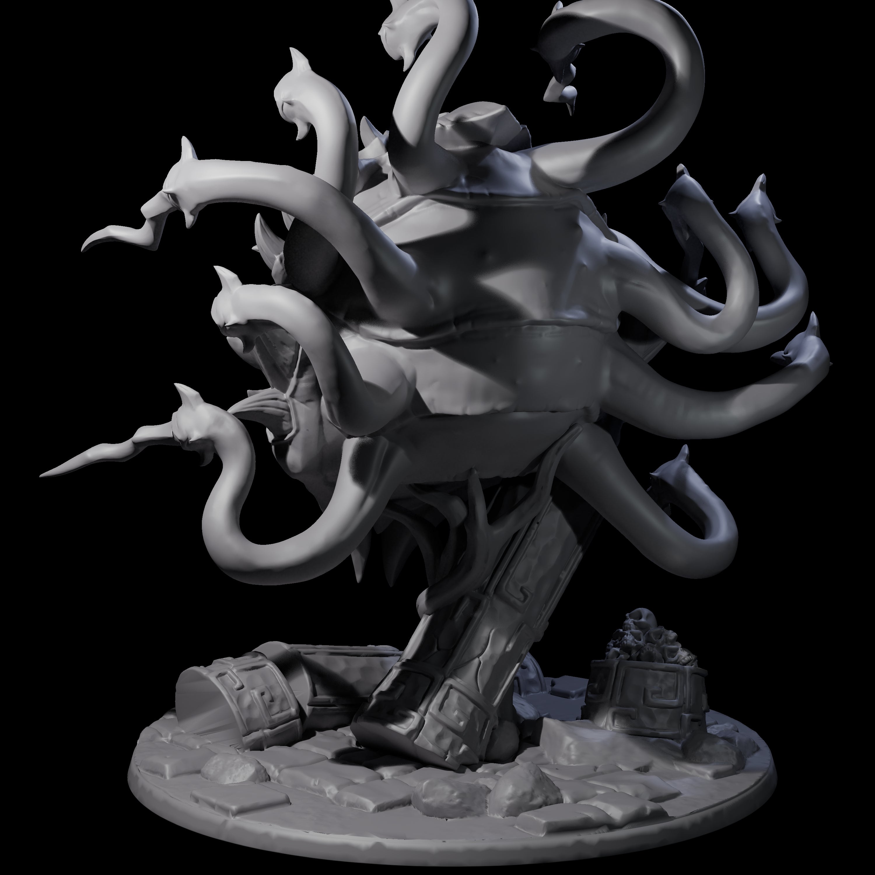 Crazy Beholder Miniature for Dungeons and Dragons, Pathfinder or other TTRPGs