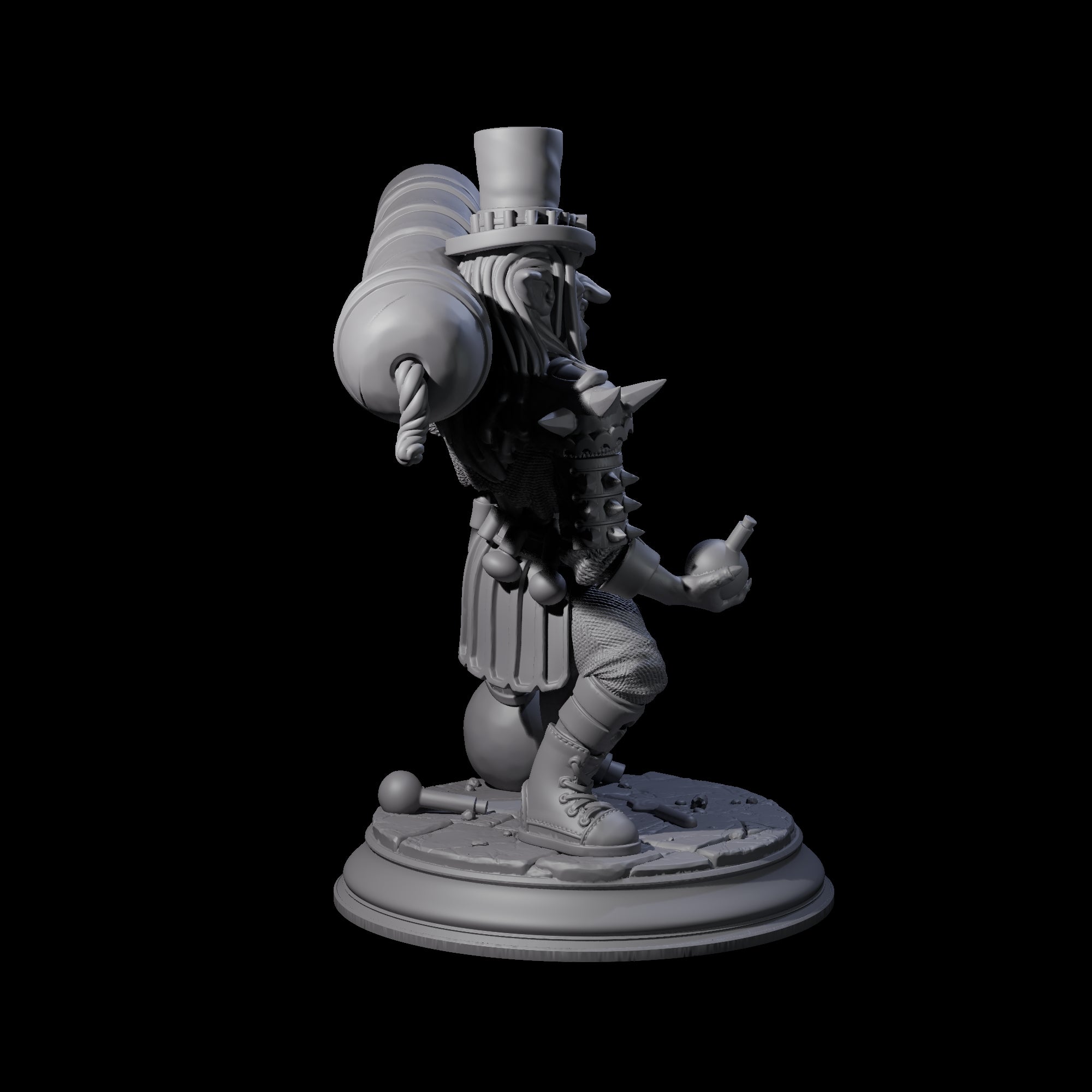 Crazy Goblin Cannoneer Miniature for Dungeons and Dragons, Pathfinder or other TTRPGs
