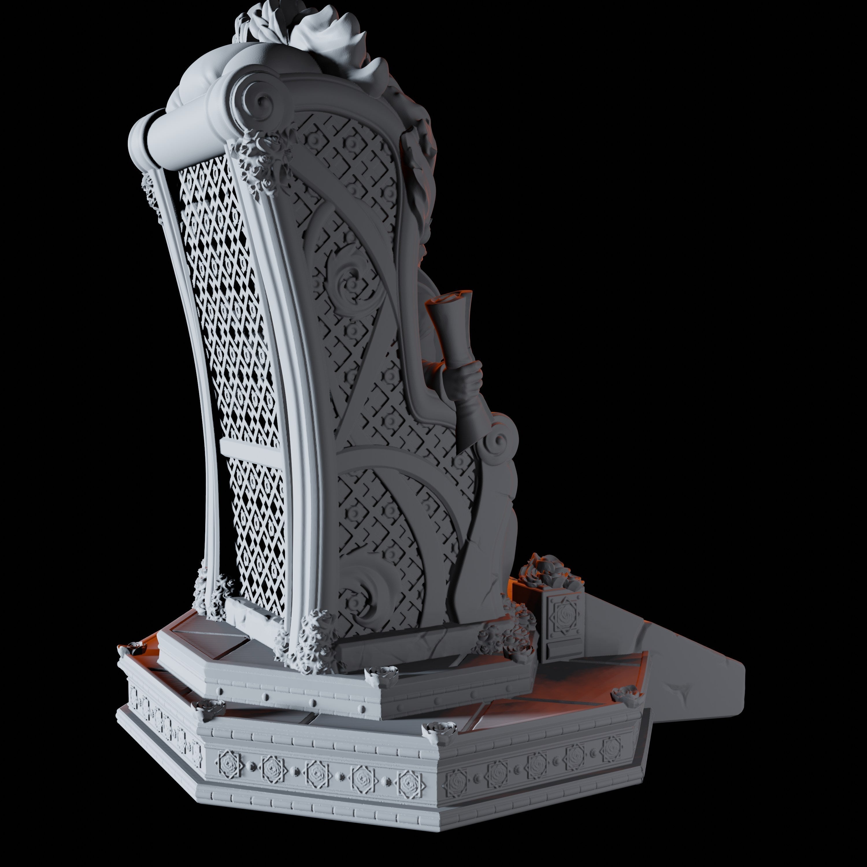 Crazy Queen Miniature for Dungeons and Dragons, Pathfinder or other TTRPGs