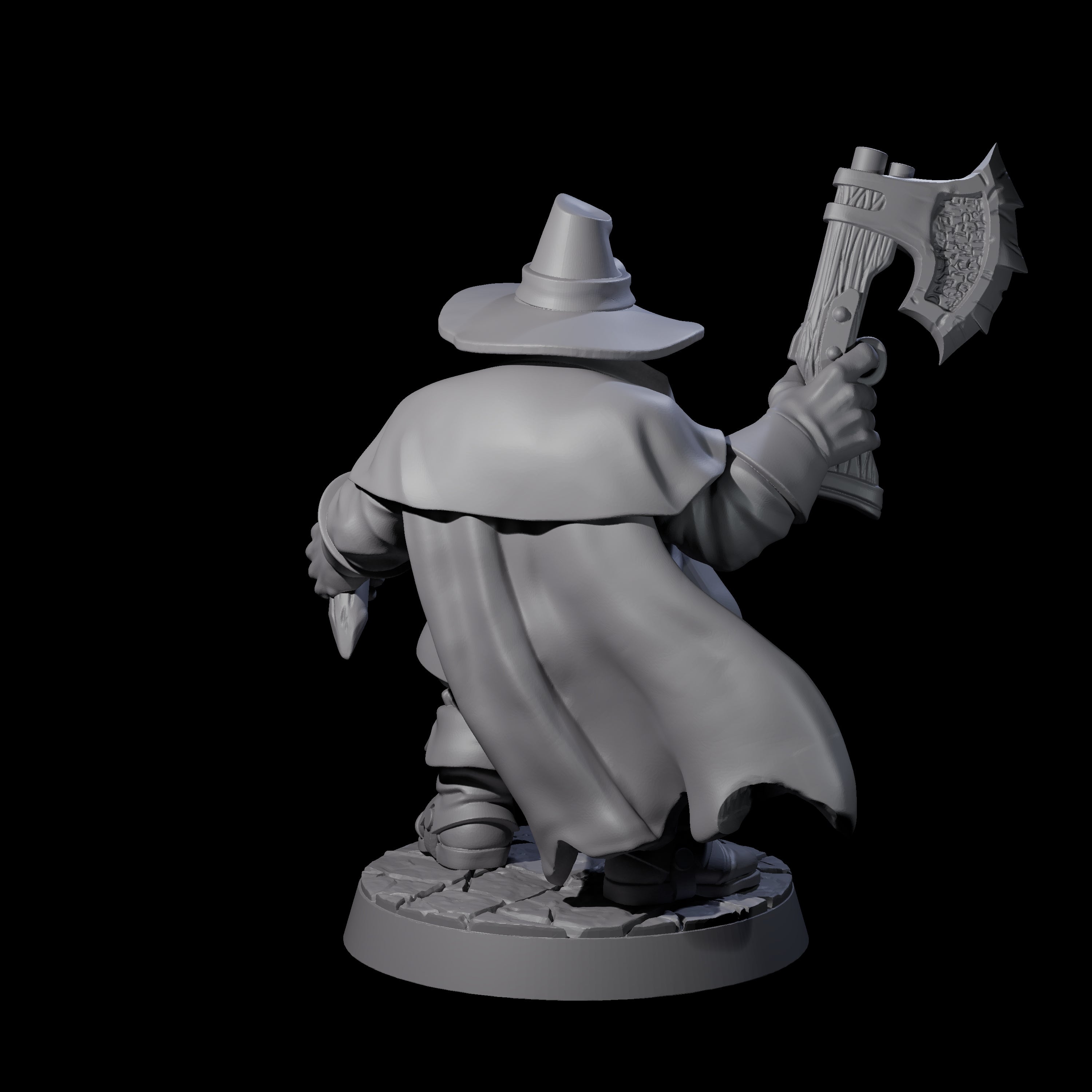 Crazy Vampire Hunter Miniature for Dungeons and Dragons, Pathfinder or other TTRPGs