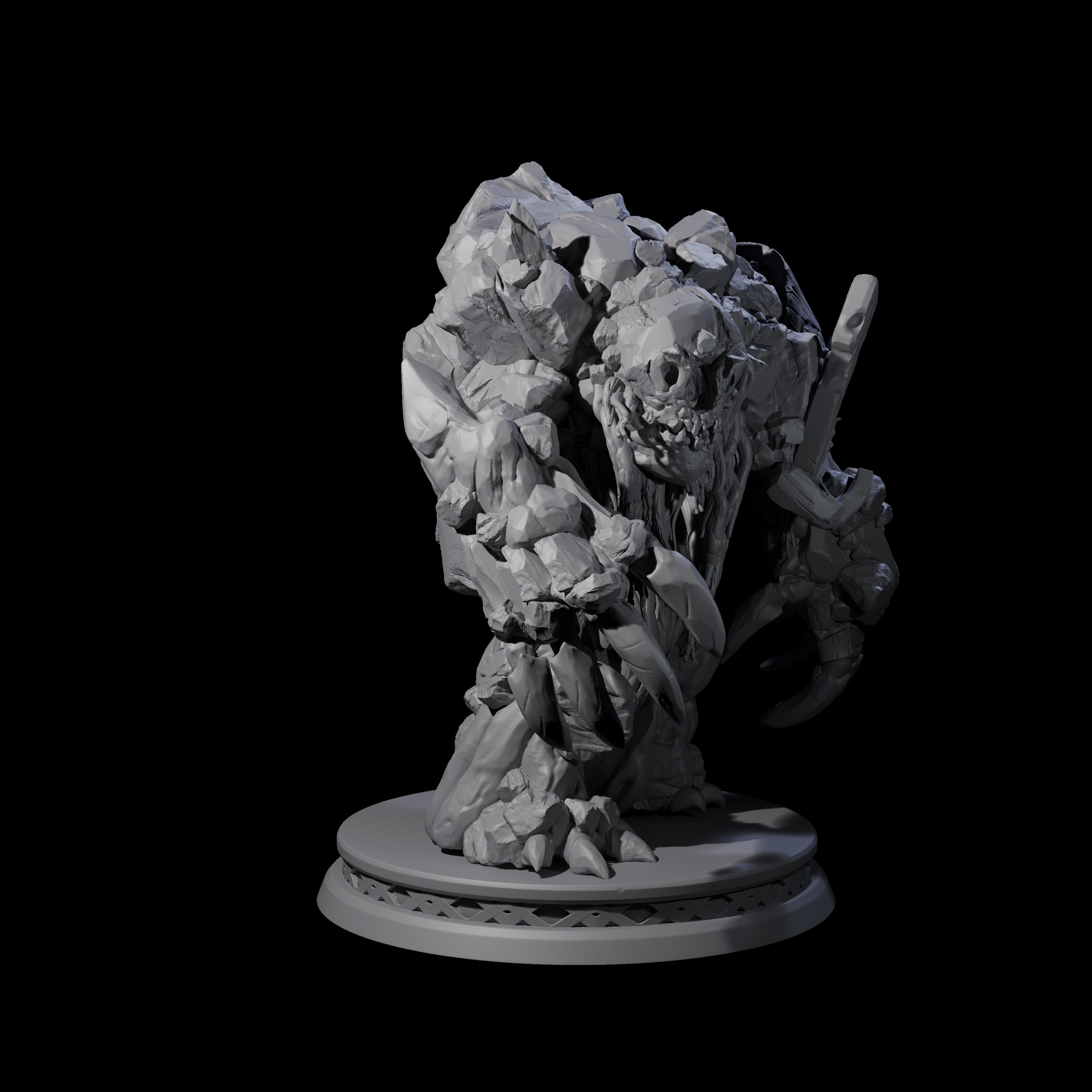 Creaking Earth Elemental Miniature for Dungeons and Dragons, Pathfinder or other TTRPGs