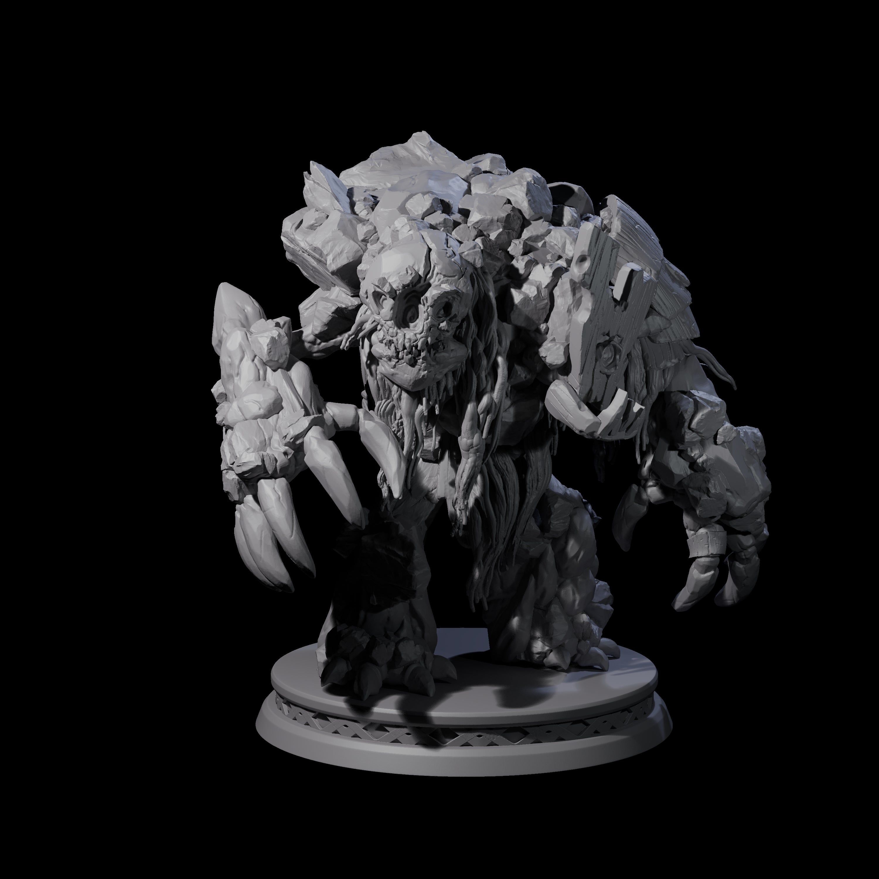 Creaking Earth Elemental Miniature for Dungeons and Dragons, Pathfinder or other TTRPGs