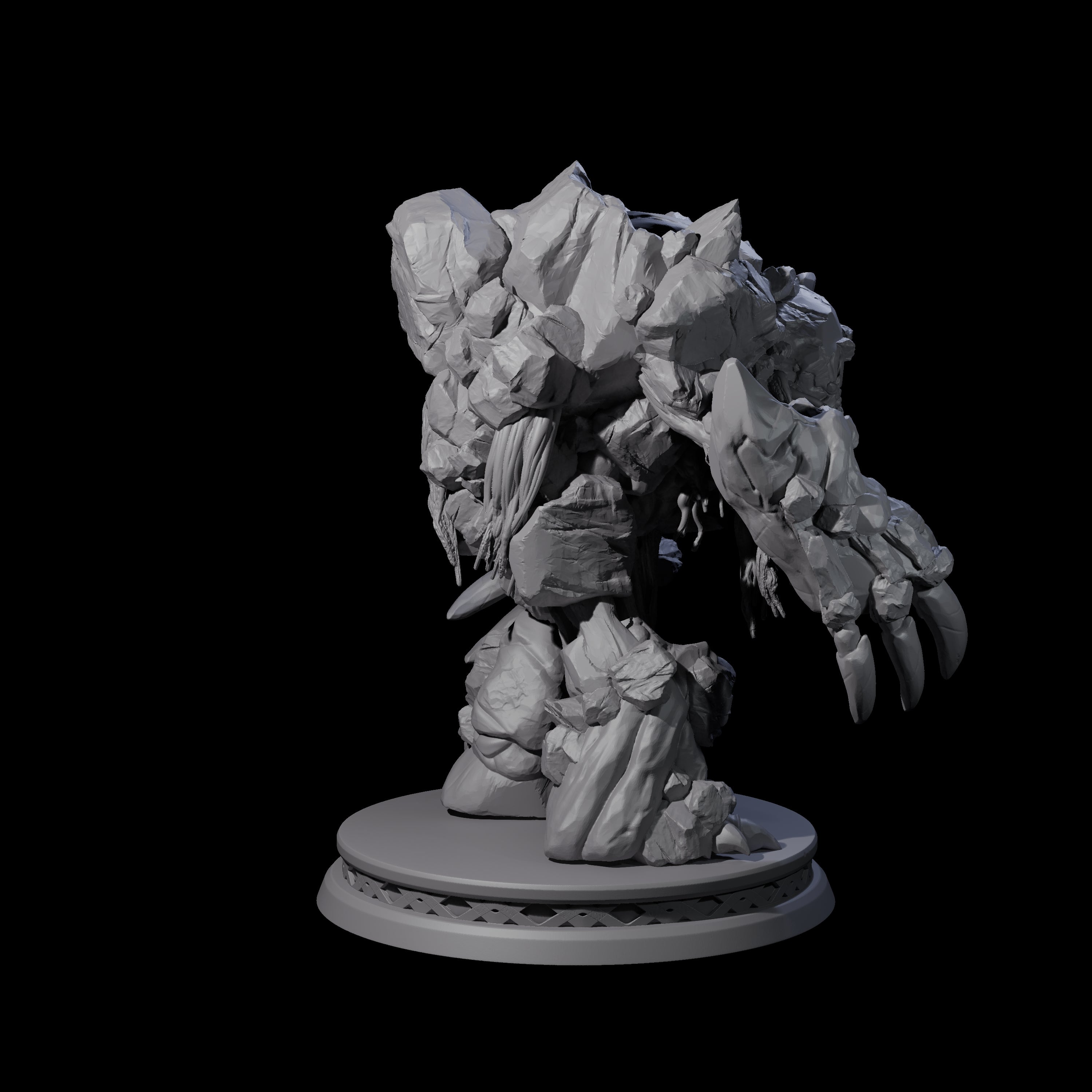 Creaking Earth Elemental Miniature for Dungeons and Dragons, Pathfinder or other TTRPGs