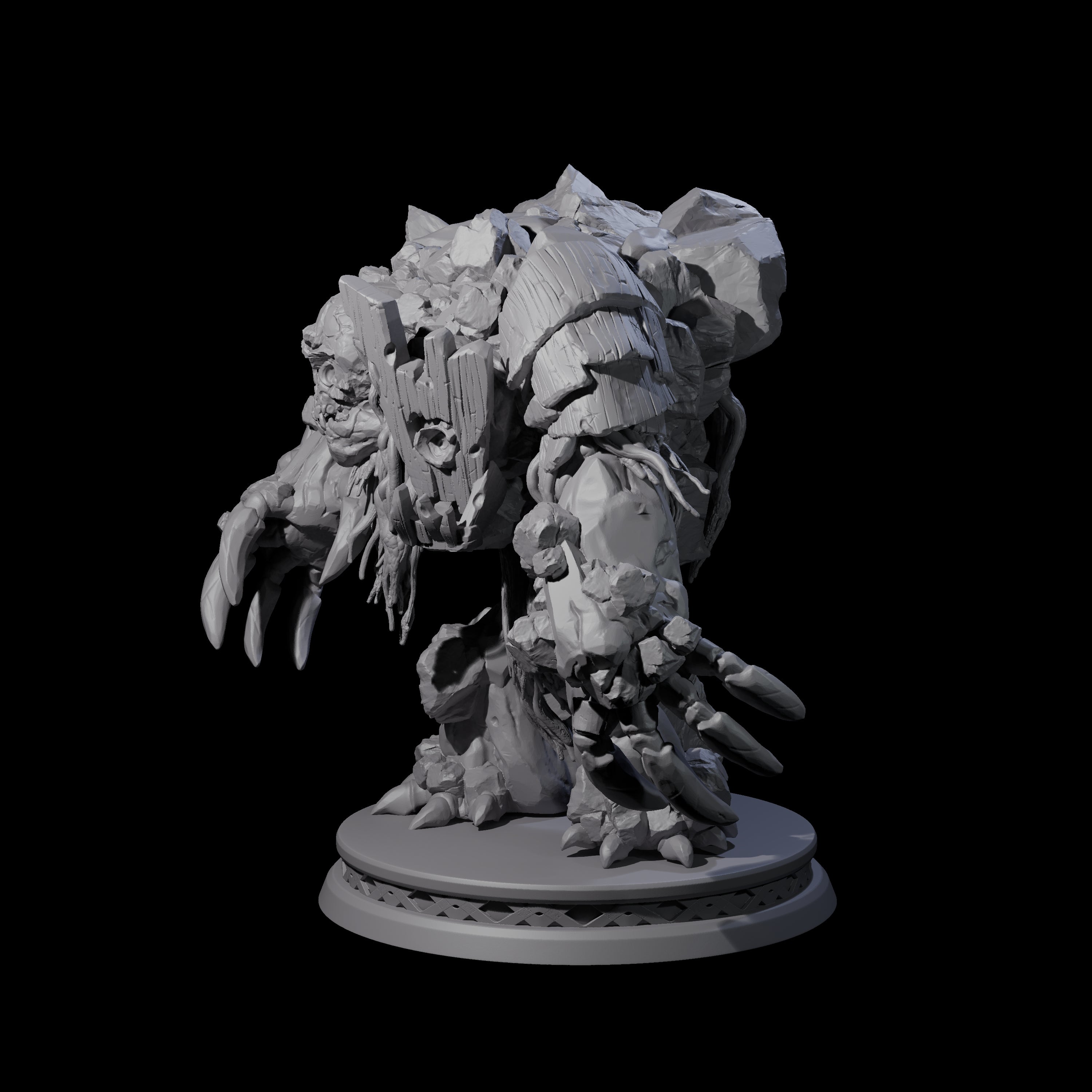 Creaking Earth Elemental Miniature for Dungeons and Dragons, Pathfinder or other TTRPGs