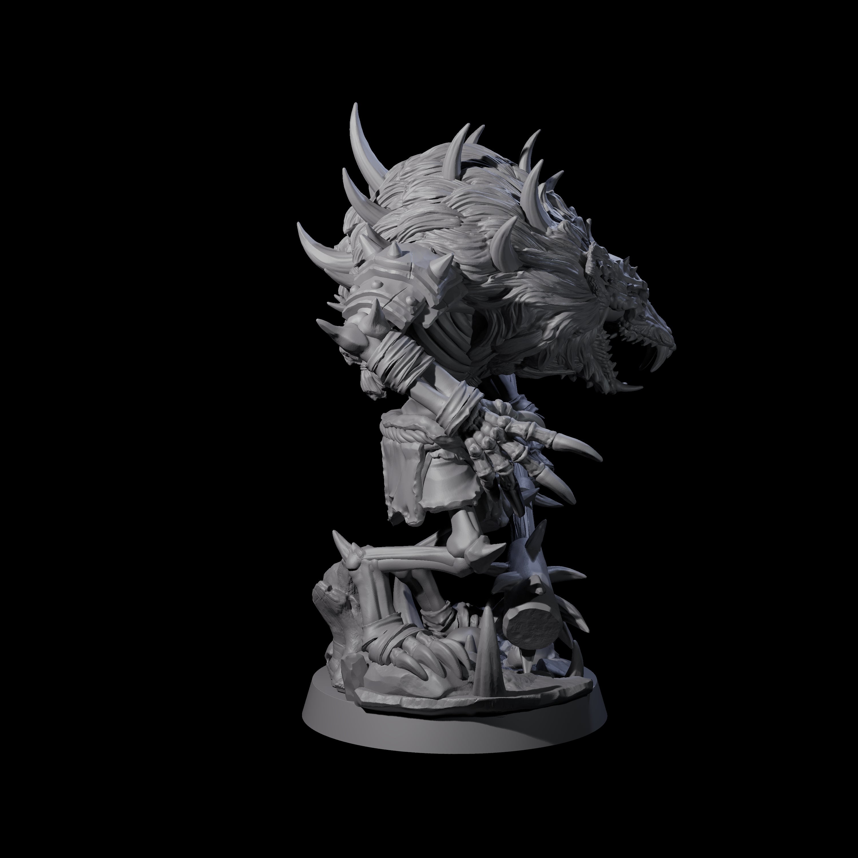 Creaking Gnoll Witherling A Miniature for Dungeons and Dragons, Pathfinder or other TTRPGs