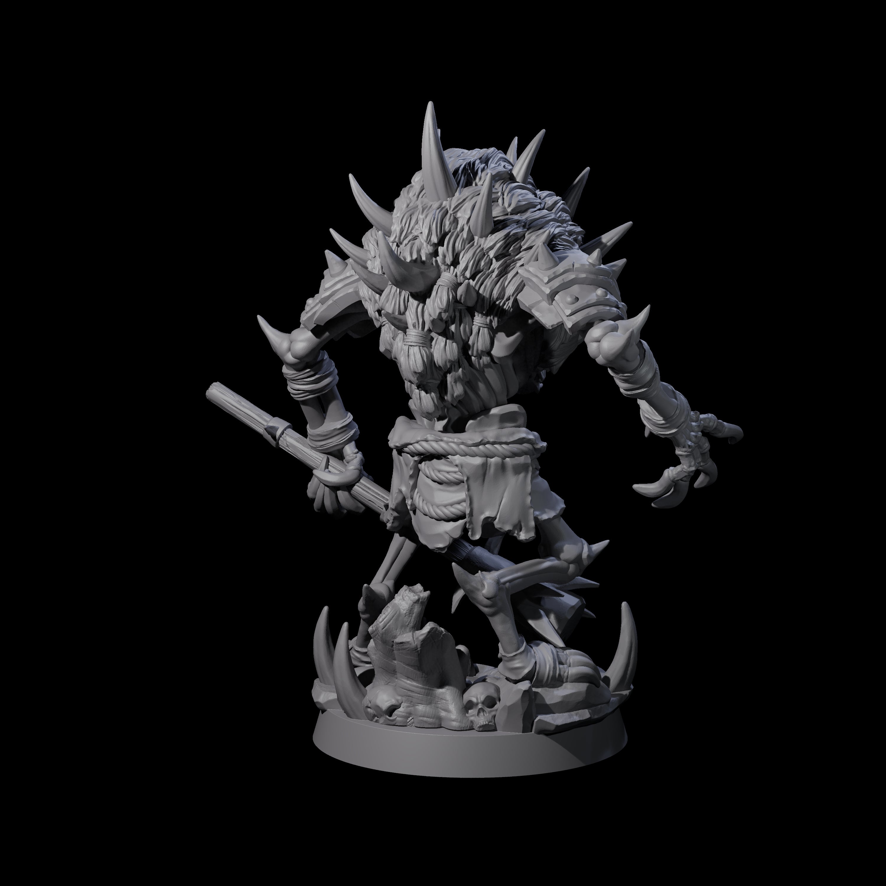 Creaking Gnoll Witherling A Miniature for Dungeons and Dragons, Pathfinder or other TTRPGs