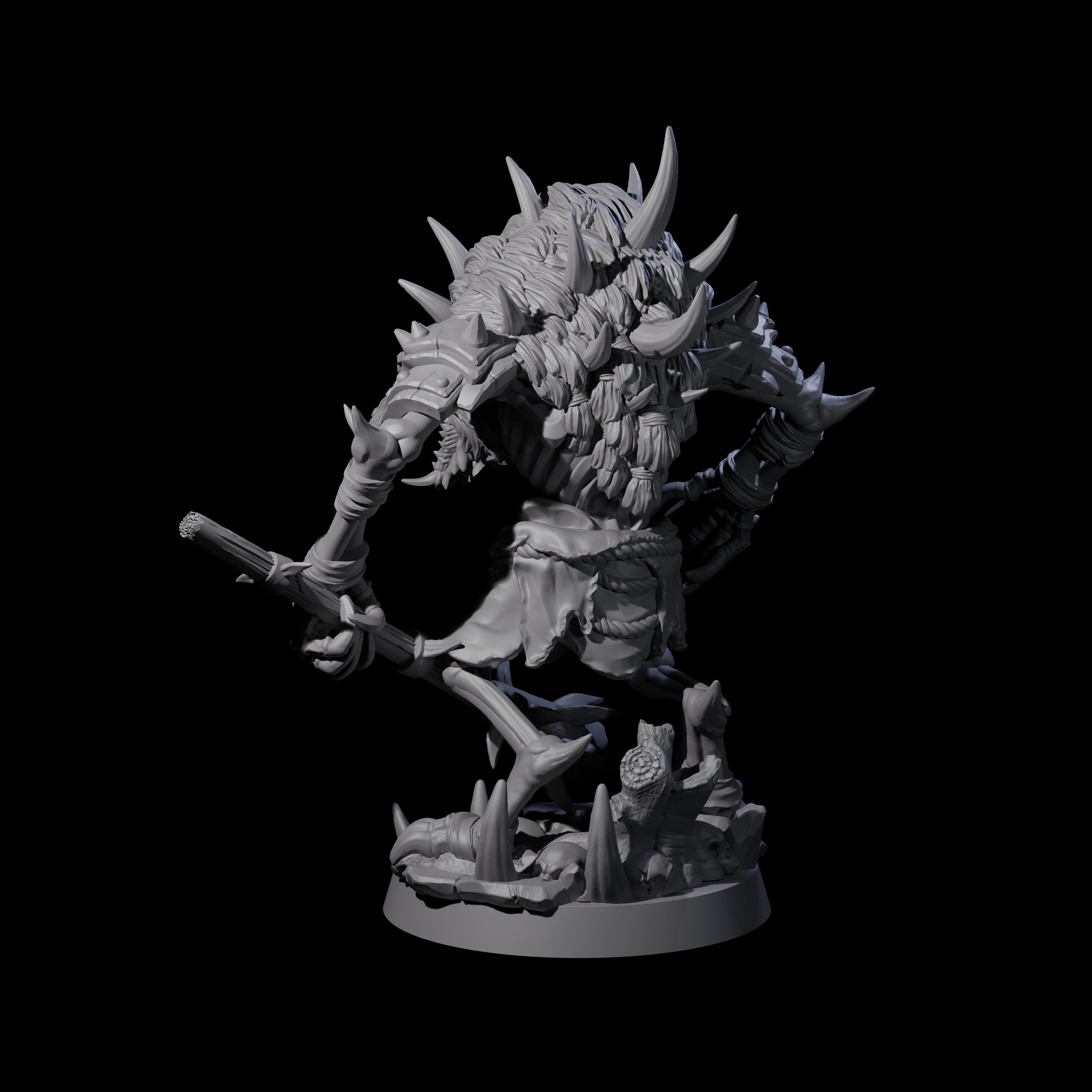 Creaking Gnoll Witherling A Miniature for Dungeons and Dragons, Pathfinder or other TTRPGs