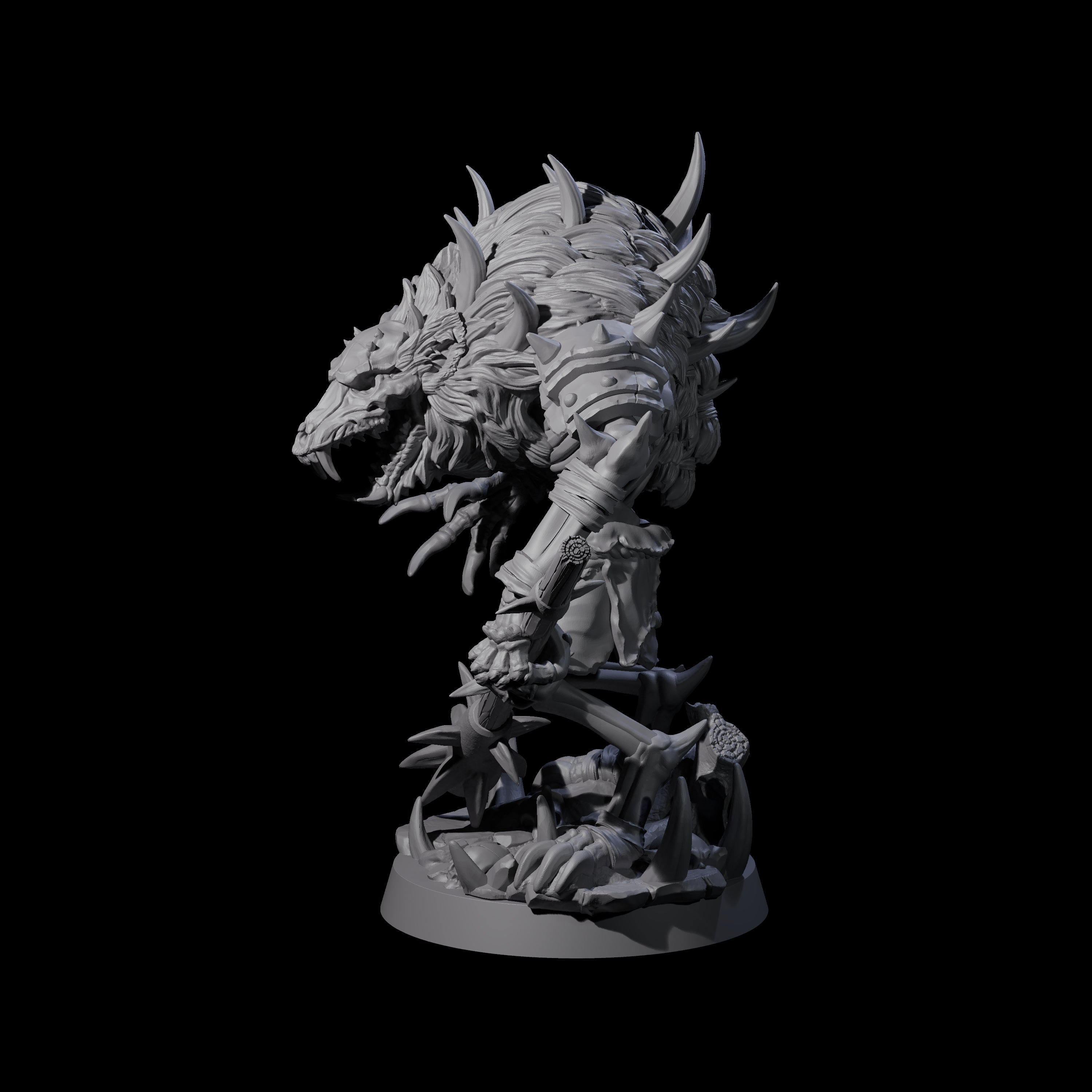 Creaking Gnoll Witherling A Miniature for Dungeons and Dragons, Pathfinder or other TTRPGs