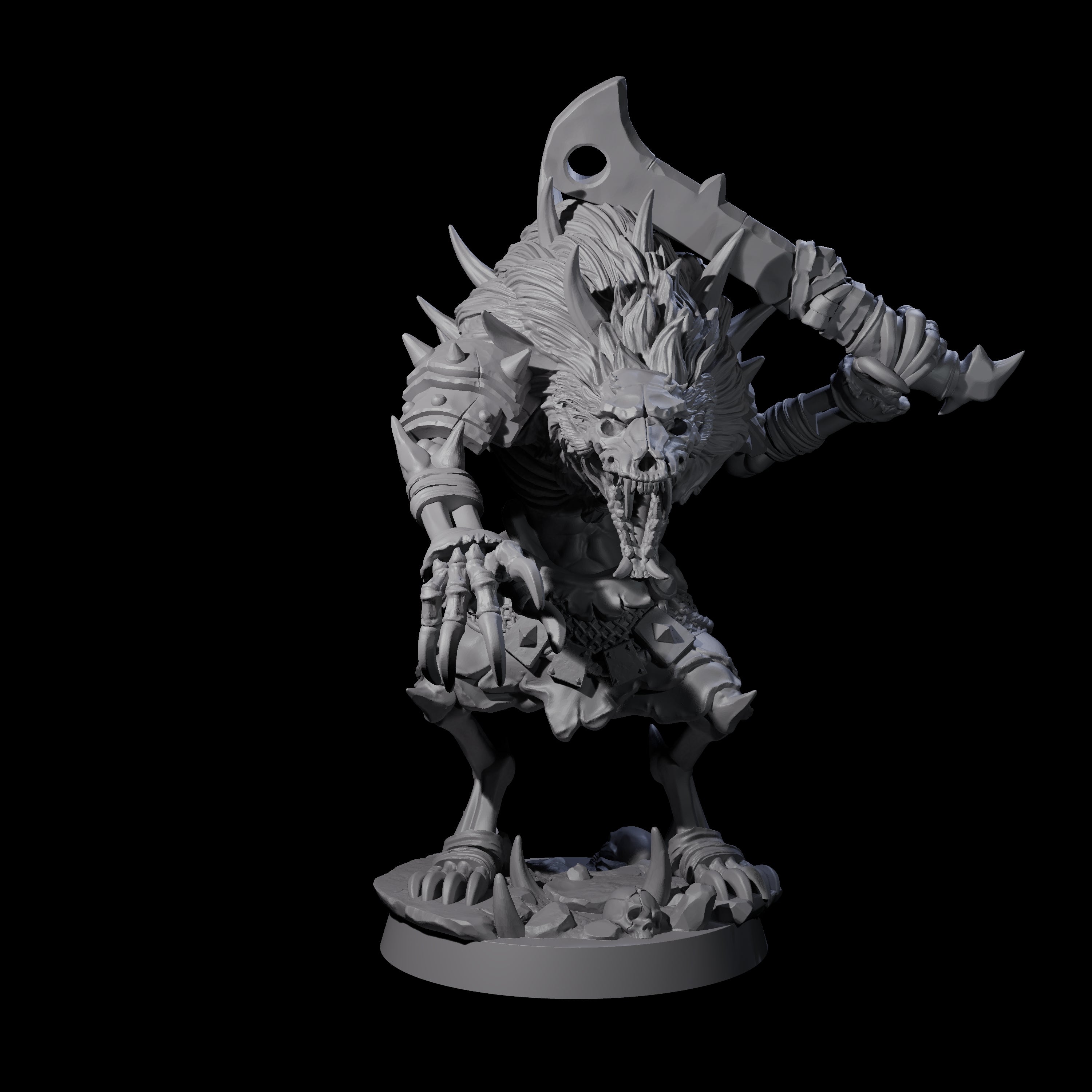 Creaking Gnoll Witherling B Miniature for Dungeons and Dragons, Pathfinder or other TTRPGs