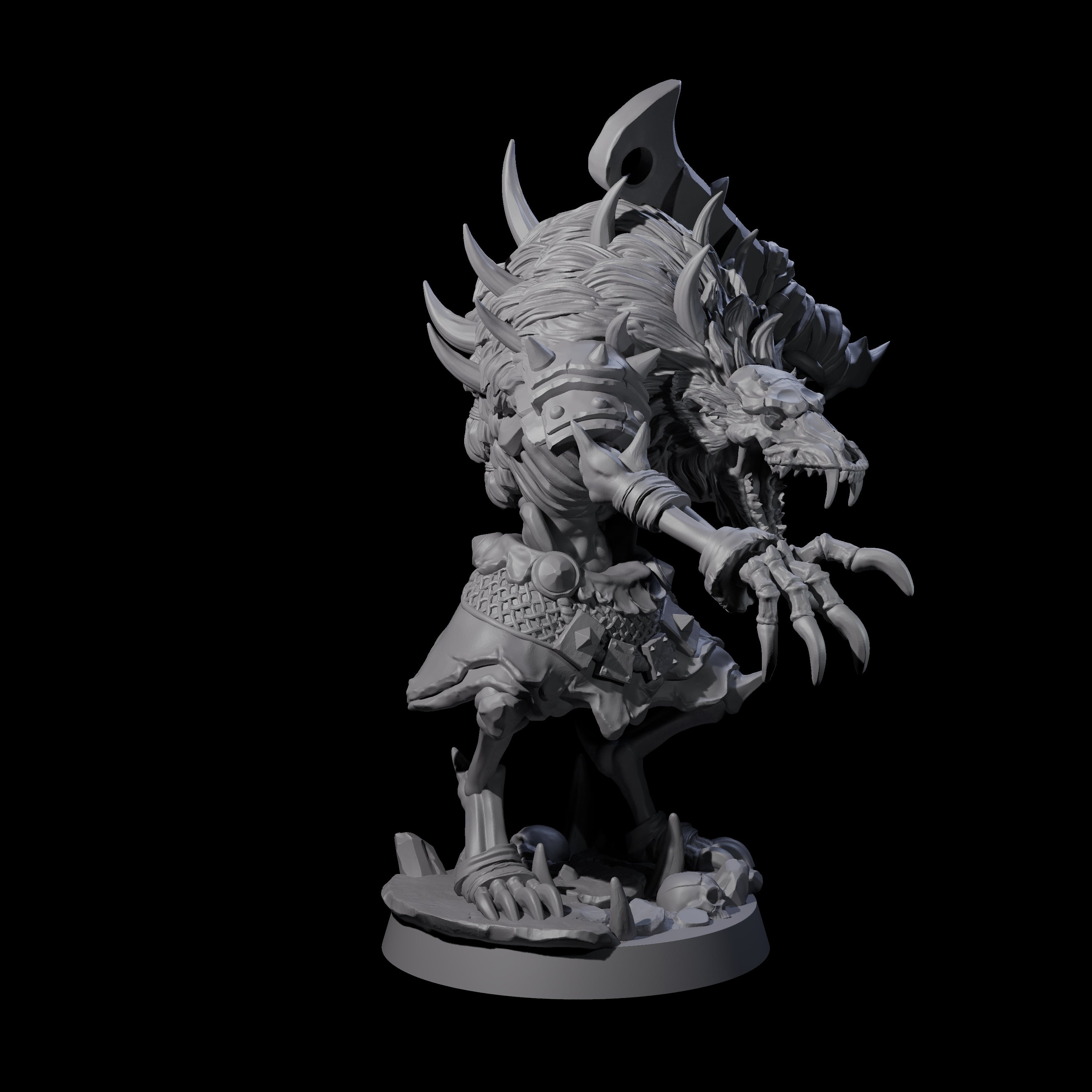 Creaking Gnoll Witherling B Miniature for Dungeons and Dragons, Pathfinder or other TTRPGs