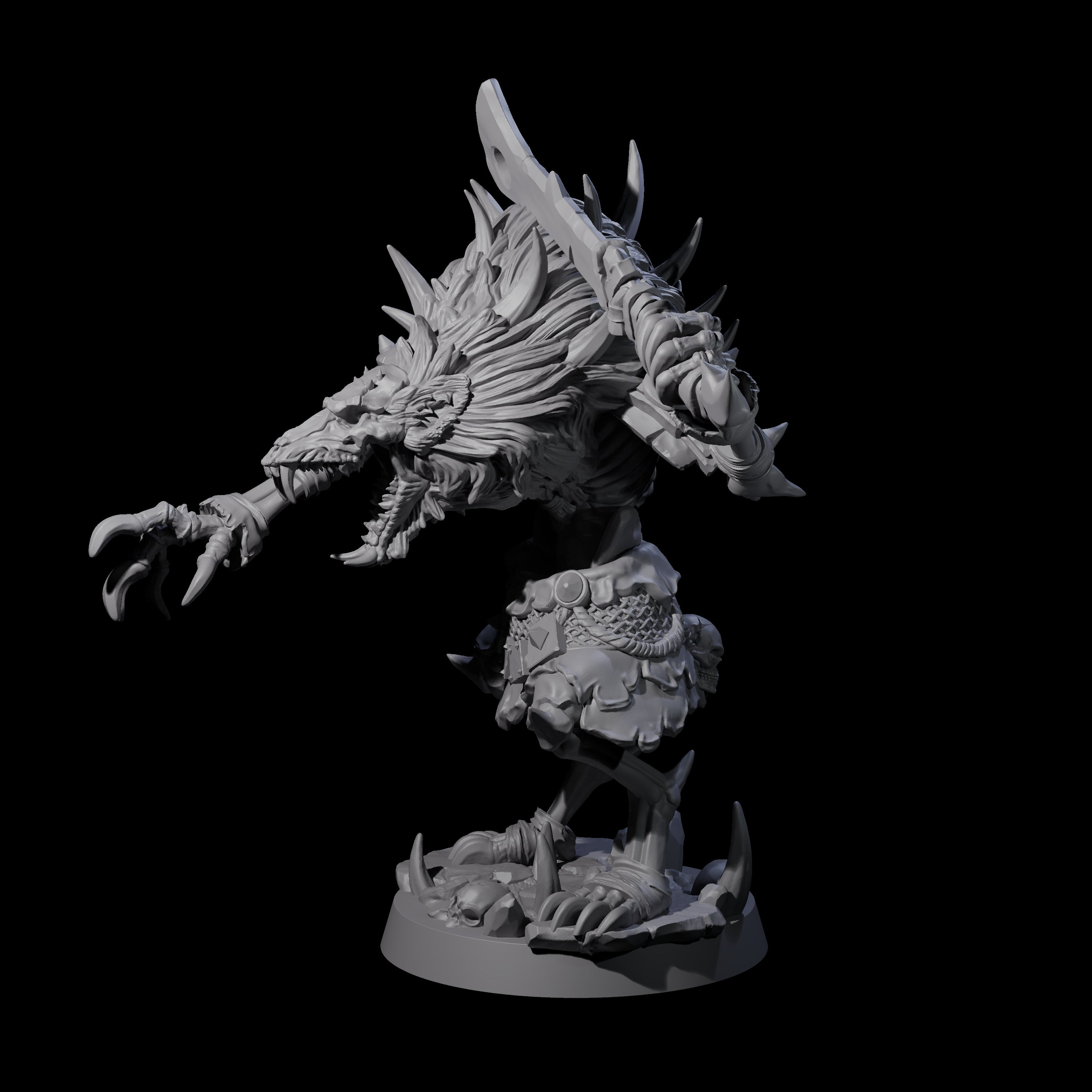 Creaking Gnoll Witherling B Miniature for Dungeons and Dragons, Pathfinder or other TTRPGs