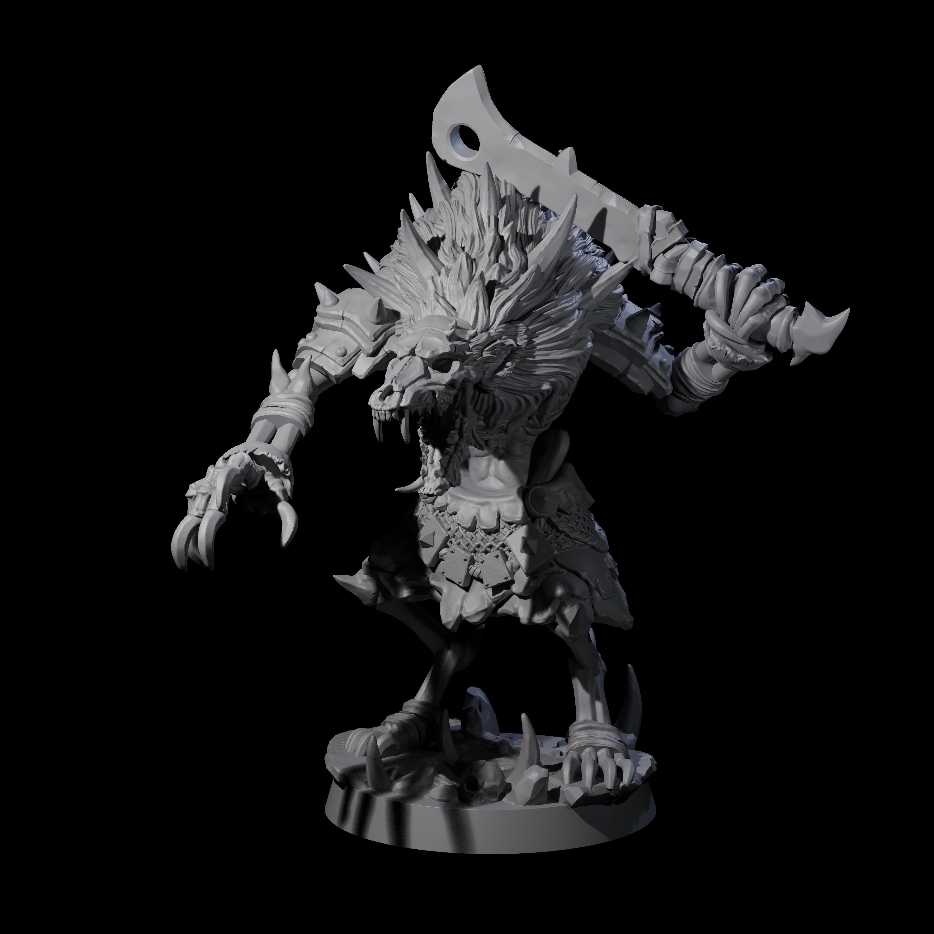 Creaking Gnoll Witherling B Miniature for Dungeons and Dragons, Pathfinder or other TTRPGs