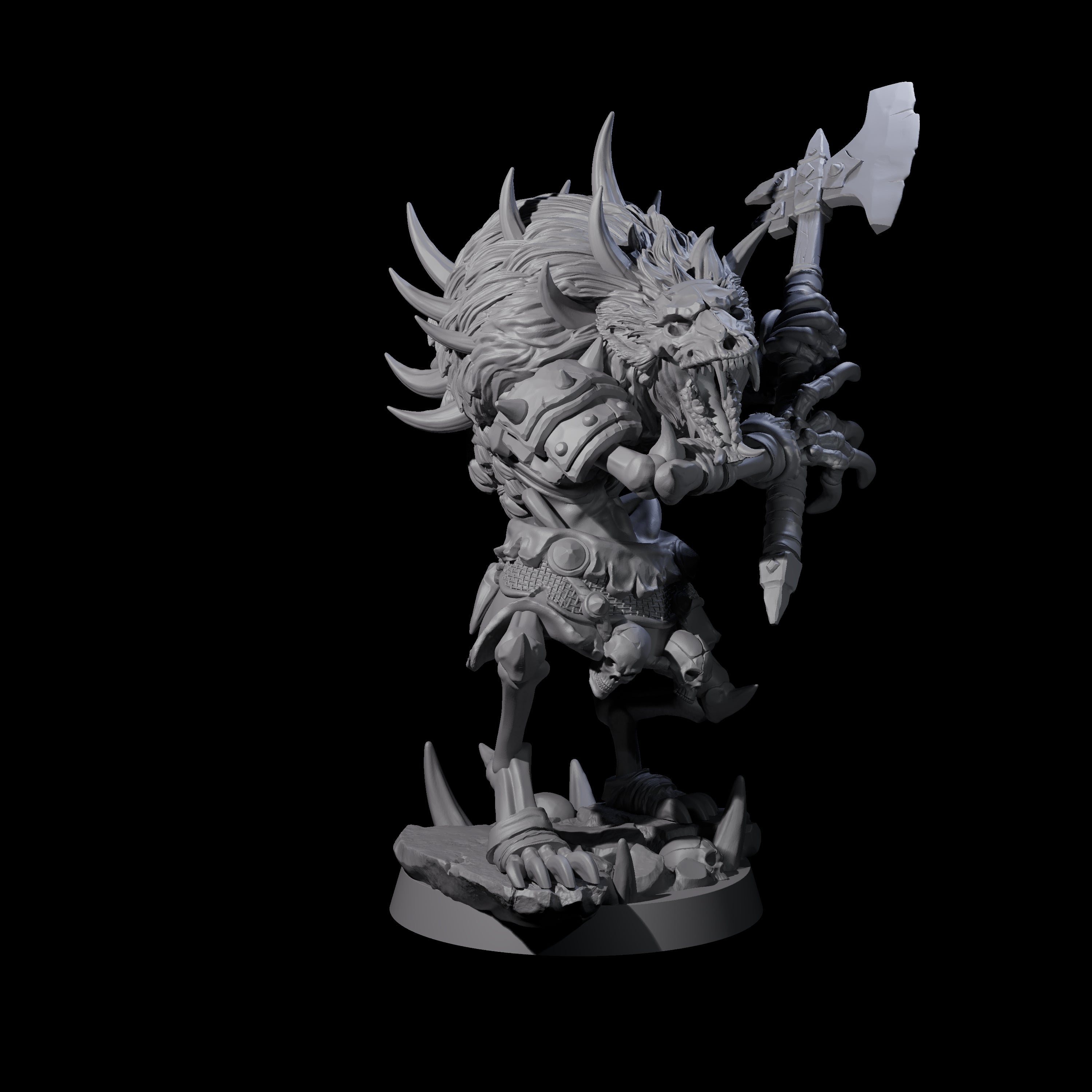Creaking Gnoll Witherling C Miniature for Dungeons and Dragons, Pathfinder or other TTRPGs