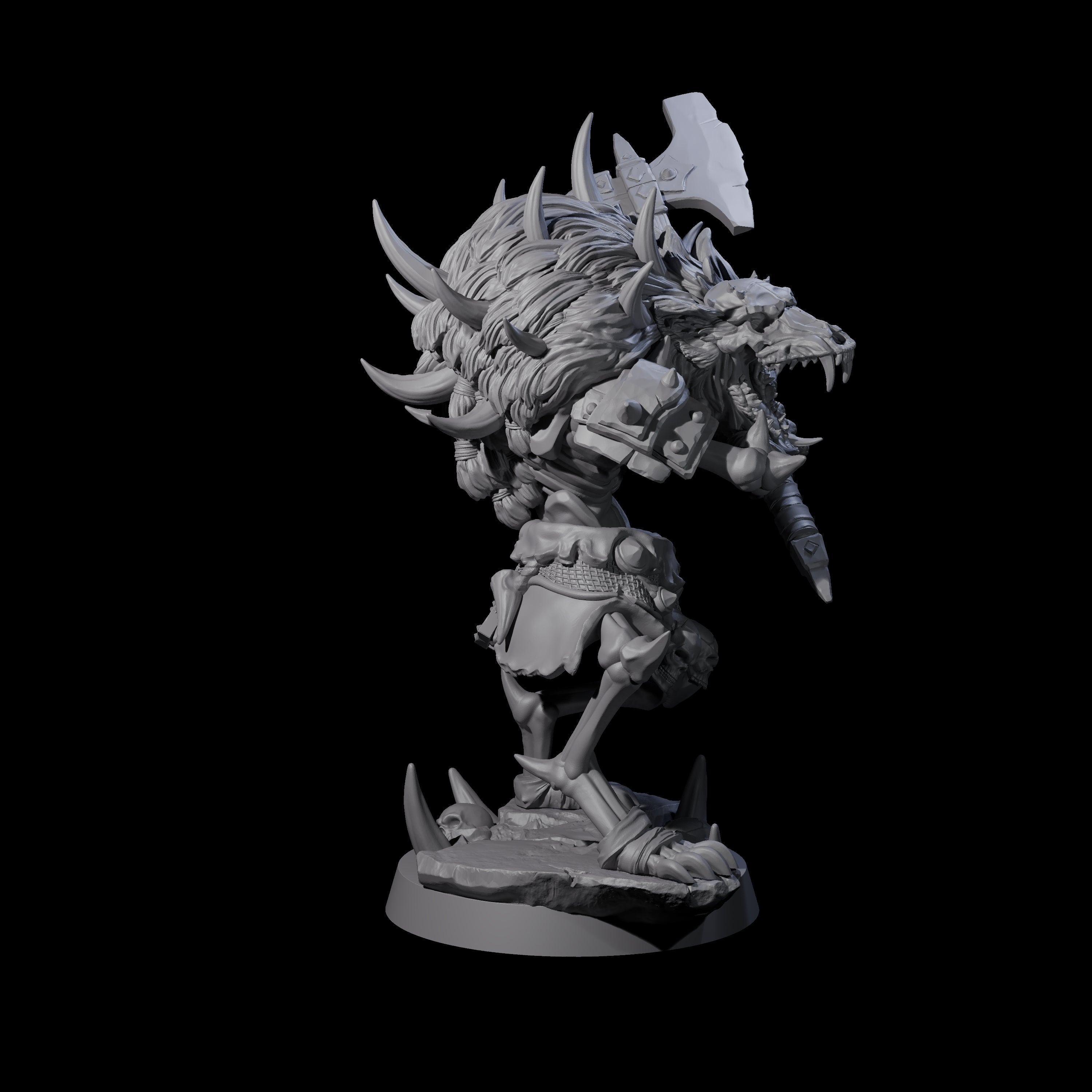 Creaking Gnoll Witherling C Miniature for Dungeons and Dragons, Pathfinder or other TTRPGs