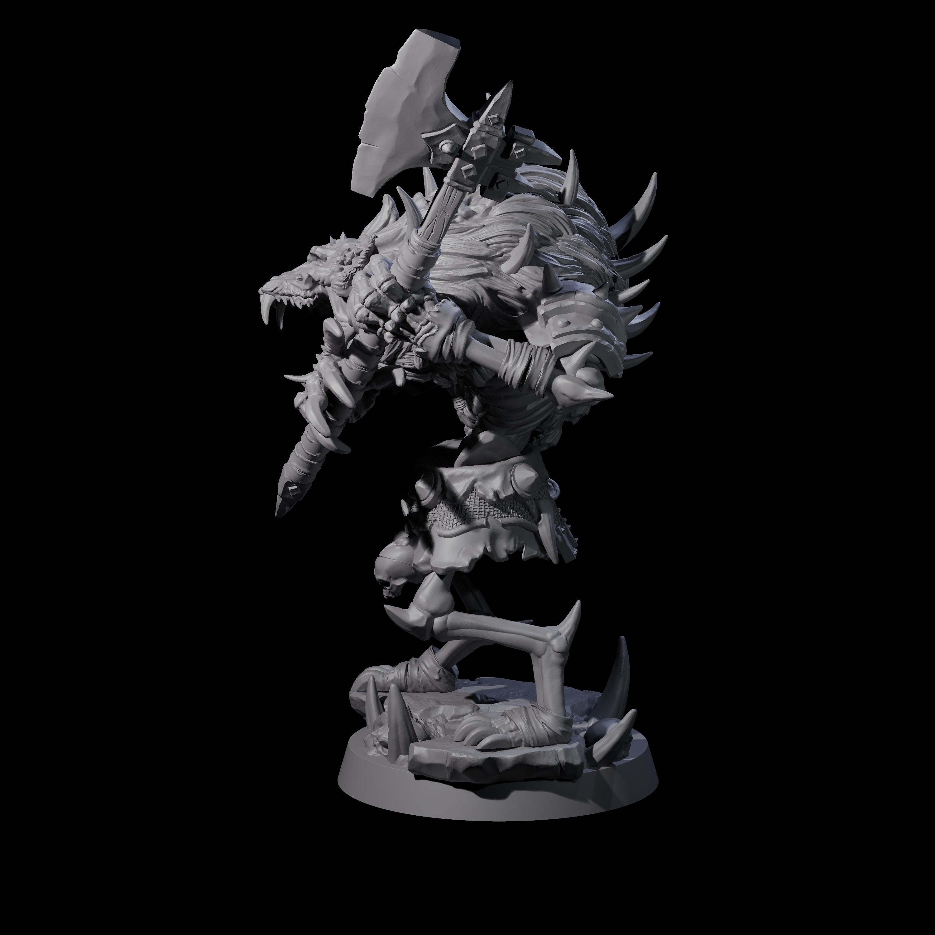 Creaking Gnoll Witherling C Miniature for Dungeons and Dragons, Pathfinder or other TTRPGs