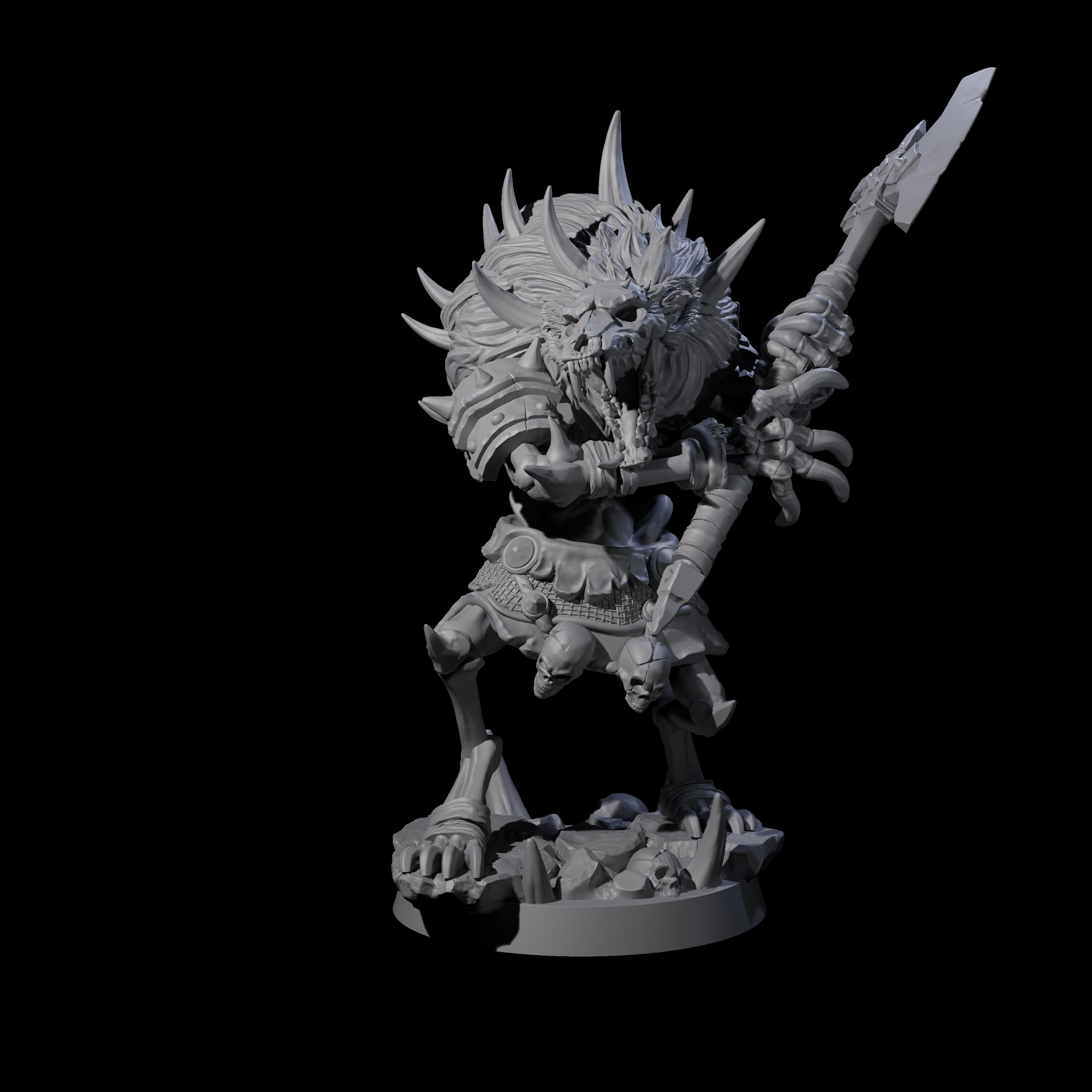 Creaking Gnoll Witherling C Miniature for Dungeons and Dragons, Pathfinder or other TTRPGs