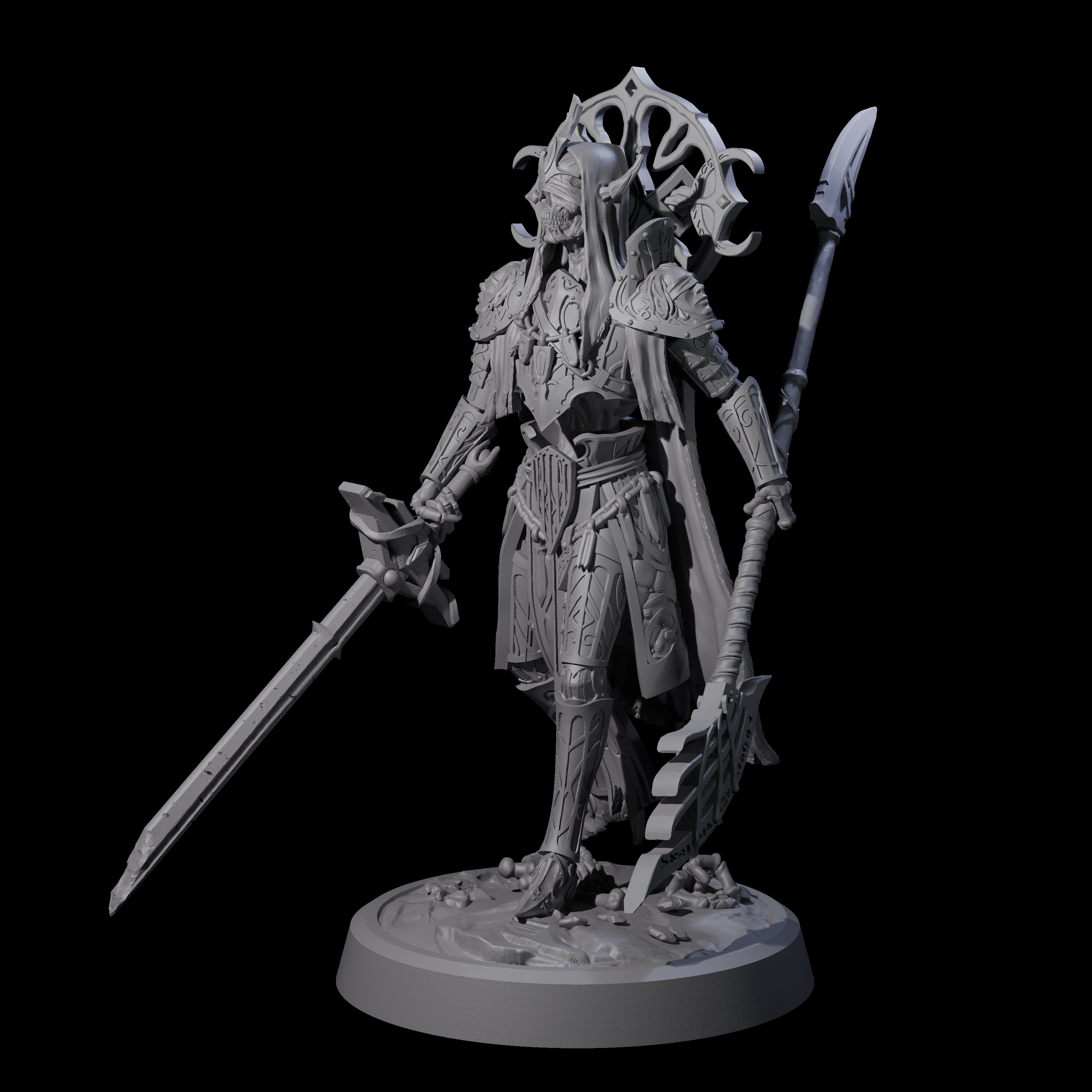 Creaking Tomb Lich B Miniature for Dungeons and Dragons, Pathfinder or other TTRPGs
