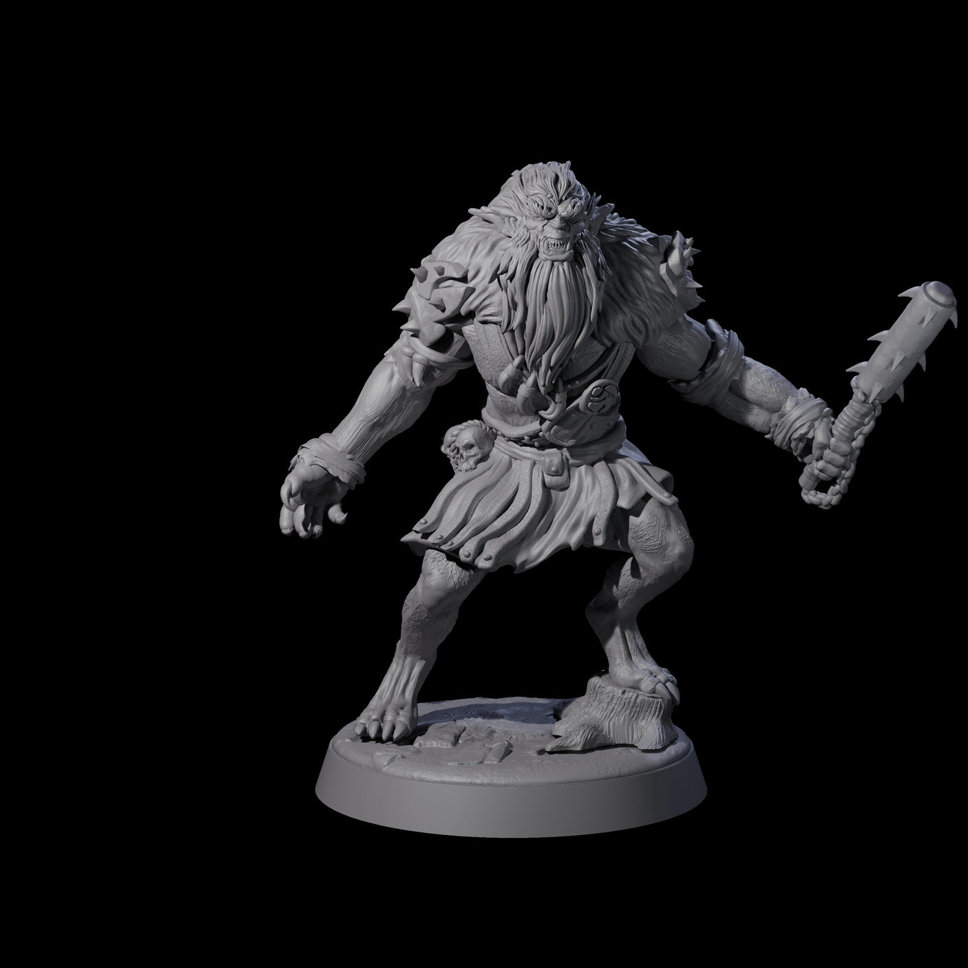Creeping Bugbear Stalker B Miniature for Dungeons and Dragons, Pathfinder or other TTRPGs