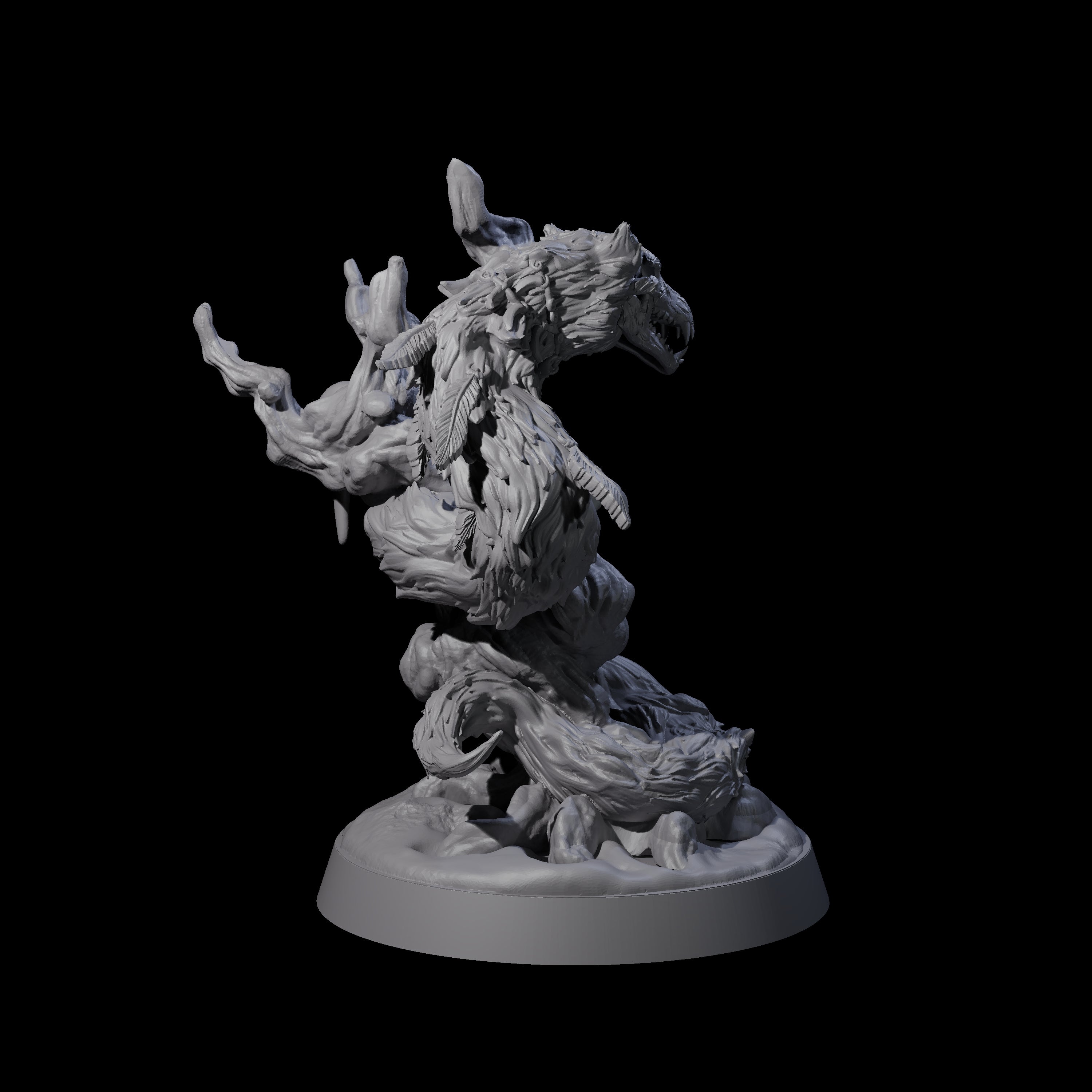 Creeping Evil Woodland Spirit Miniature for Dungeons and Dragons, Pathfinder or other TTRPGs