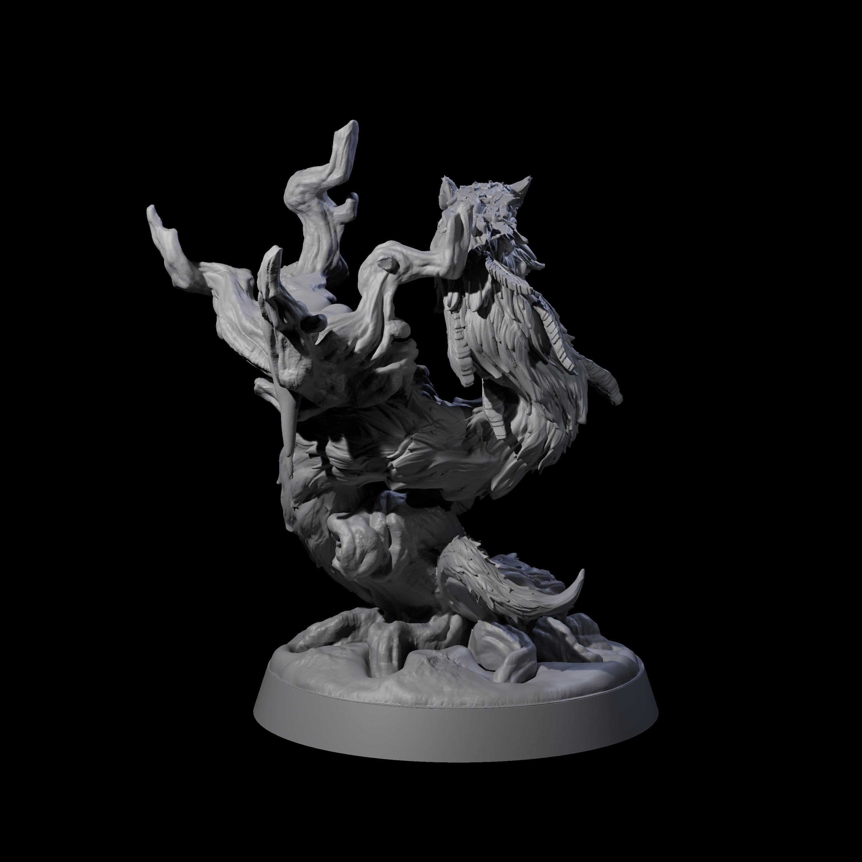 Creeping Evil Woodland Spirit Miniature for Dungeons and Dragons, Pathfinder or other TTRPGs