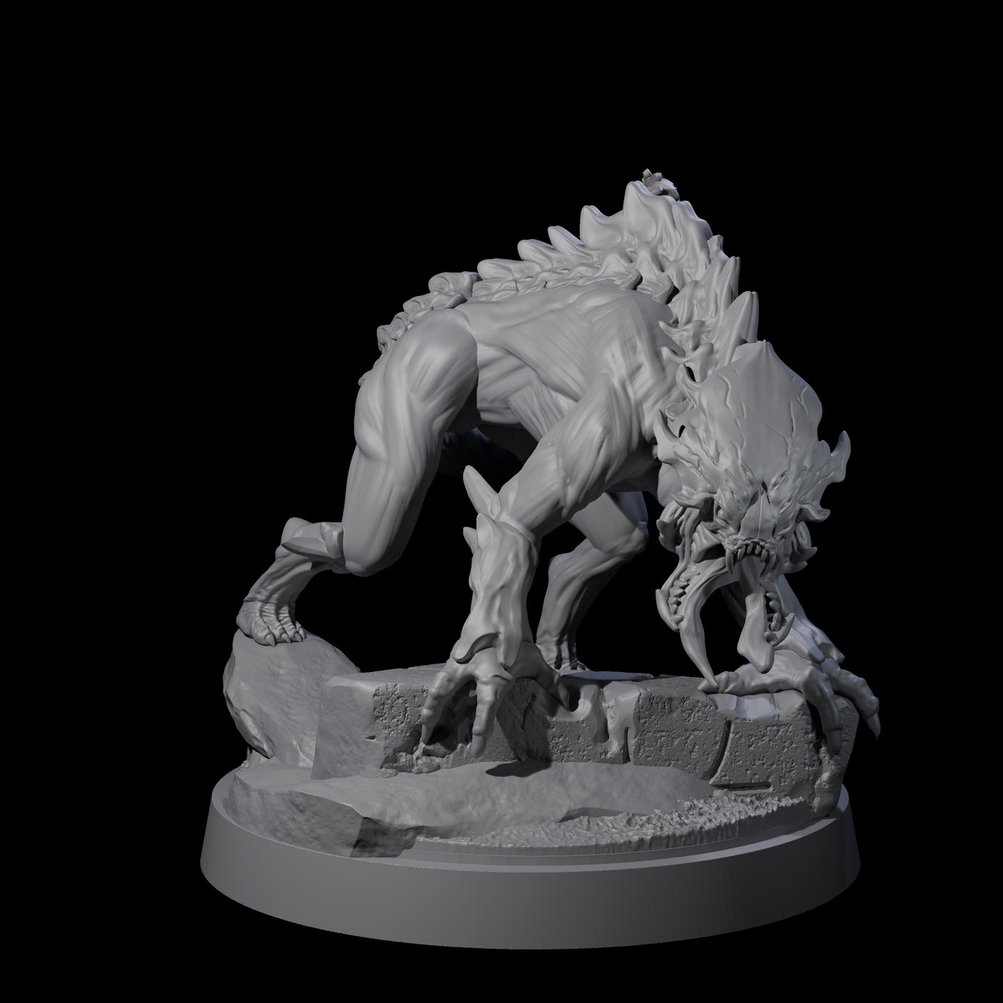 Creeping Hound of Tindalos Miniature for Dungeons and Dragons, Pathfinder or other TTRPGs