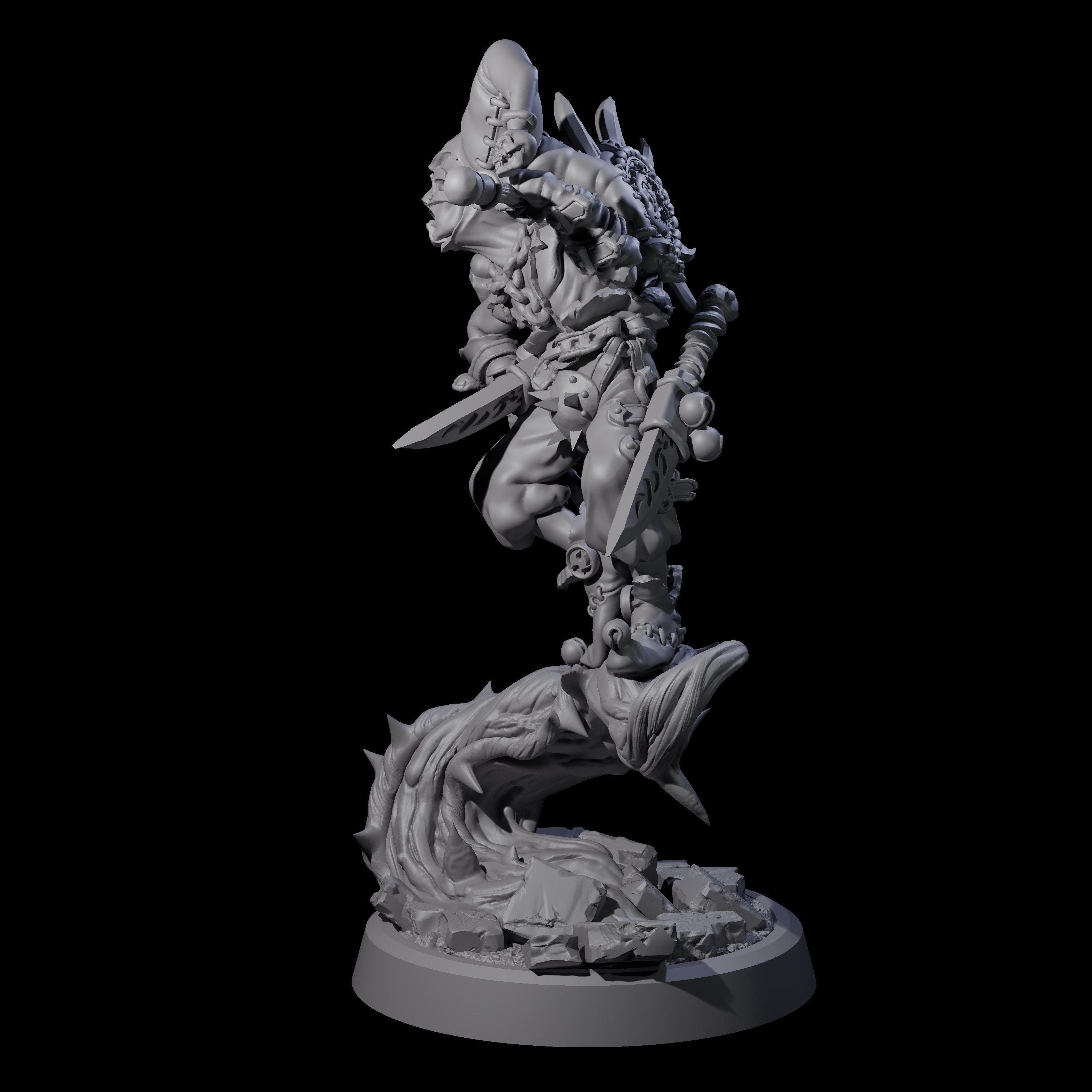 Creeping Jester Assassin Miniature for Dungeons and Dragons, Pathfinder or other TTRPGs