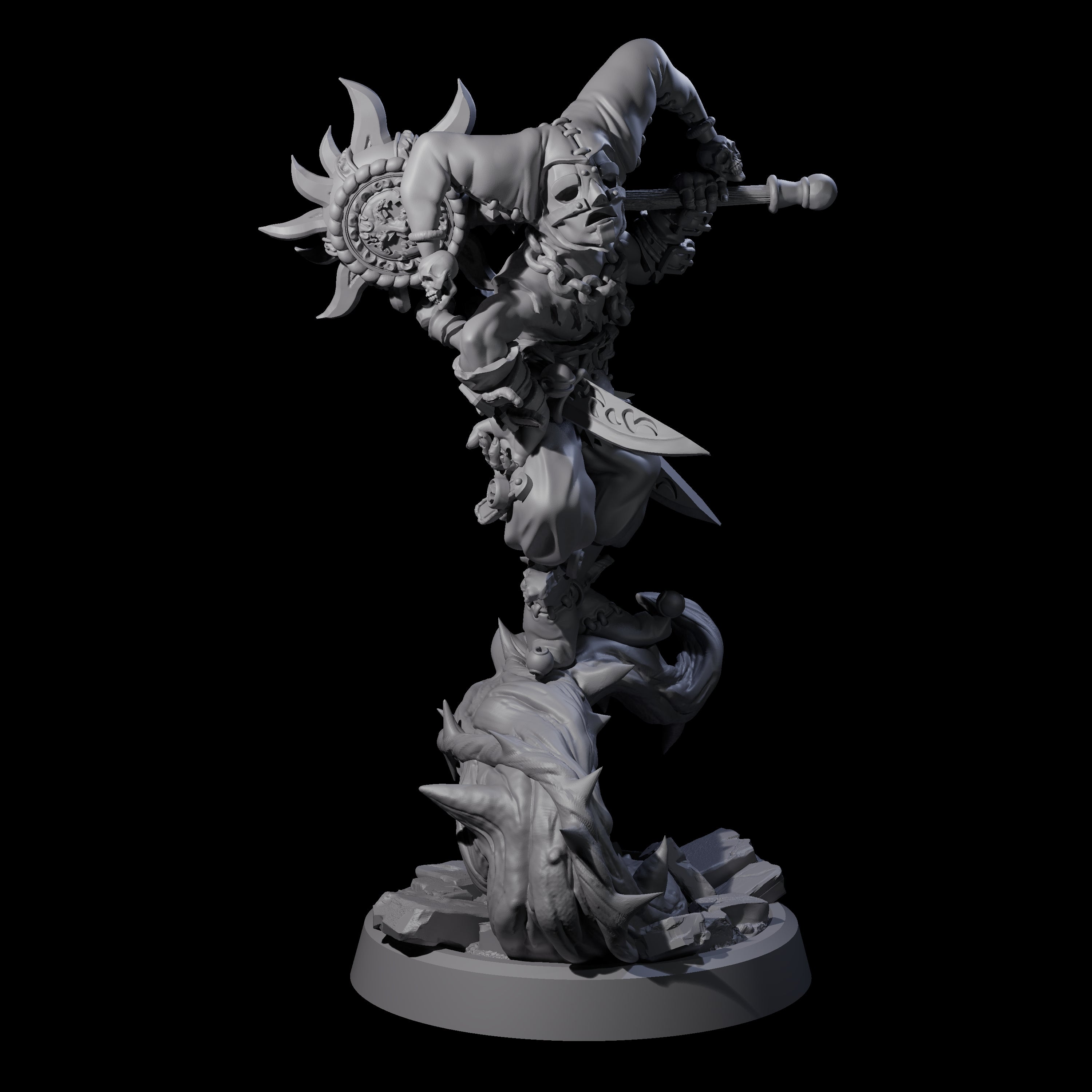 Creeping Jester Assassin Miniature for Dungeons and Dragons, Pathfinder or other TTRPGs