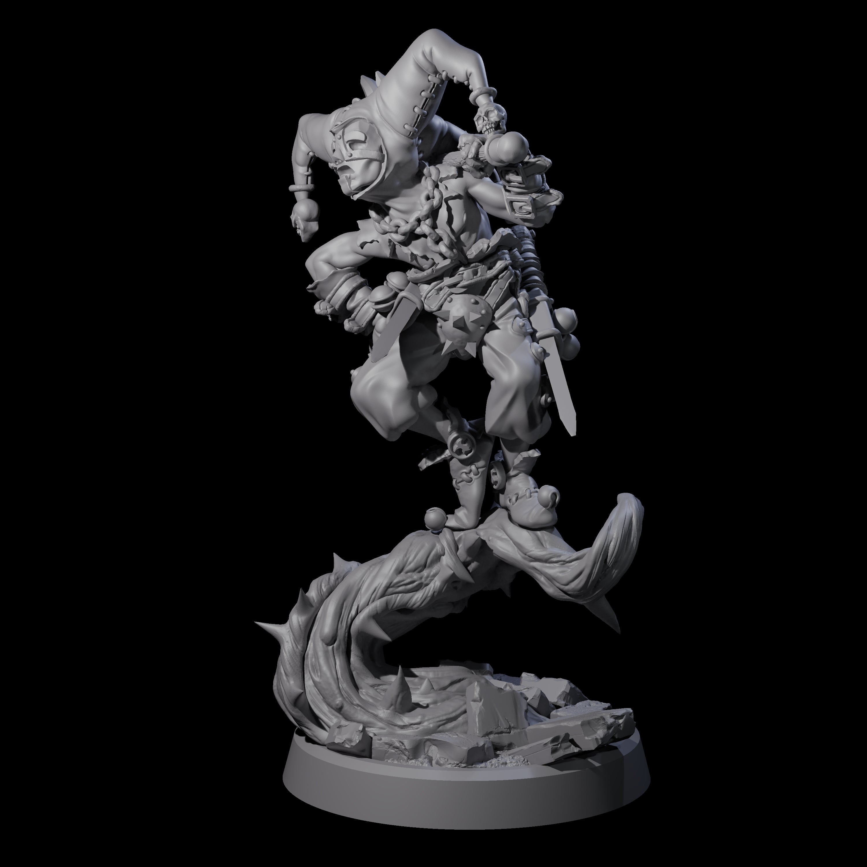Creeping Jester Assassin Miniature for Dungeons and Dragons, Pathfinder or other TTRPGs