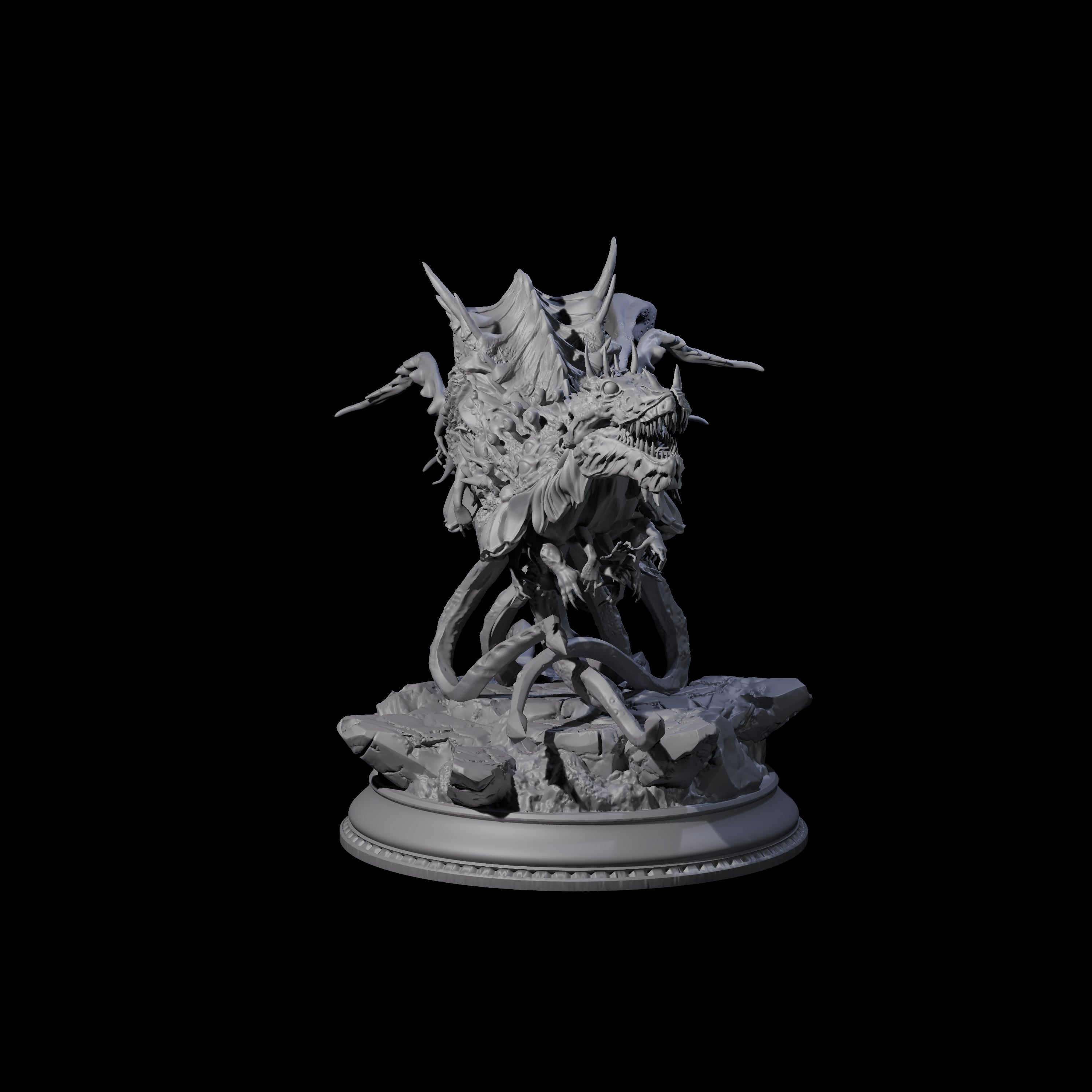 Creepy Eldritch Drake Miniature for Dungeons and Dragons, Pathfinder or other TTRPGs