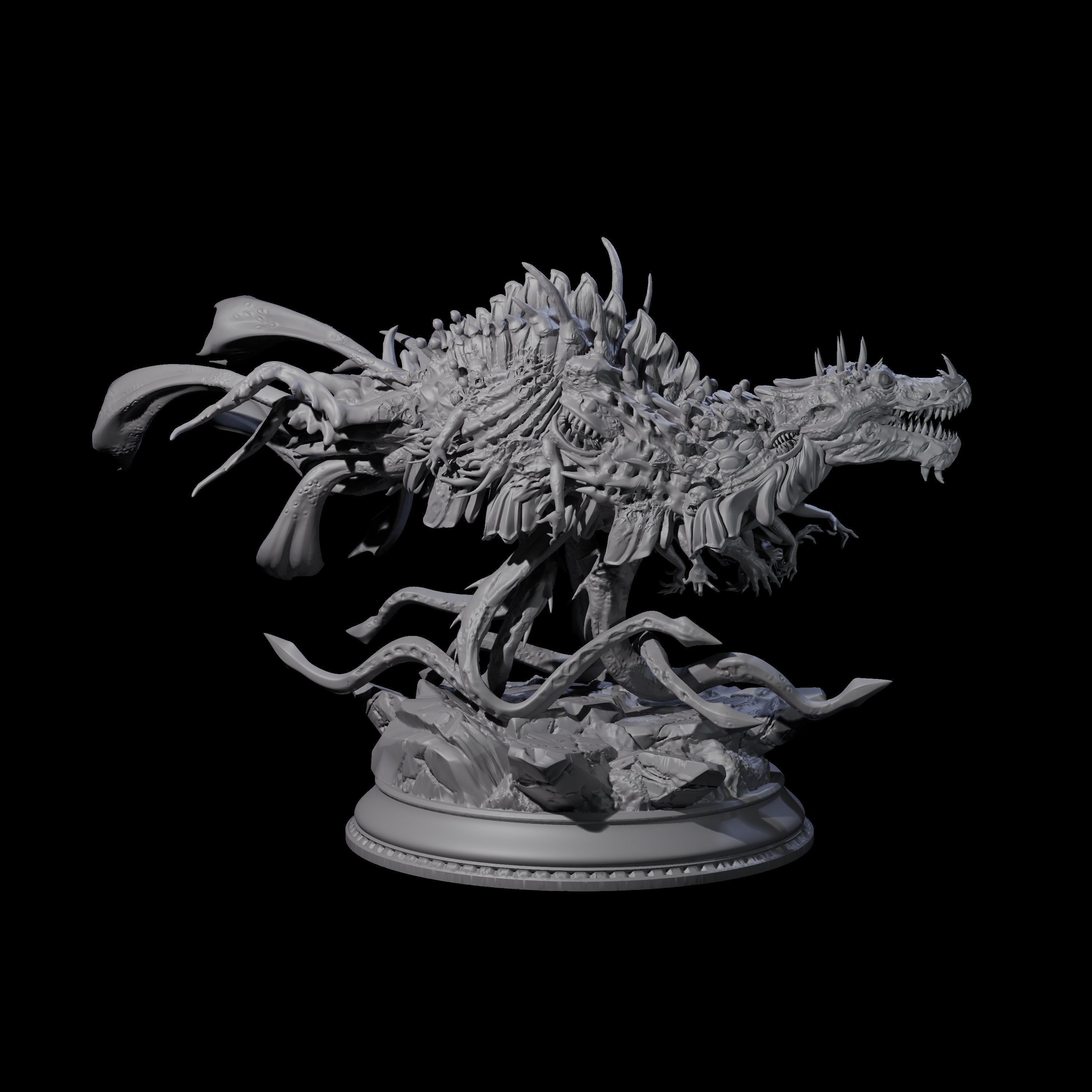 Creepy Eldritch Drake Miniature for Dungeons and Dragons, Pathfinder or other TTRPGs