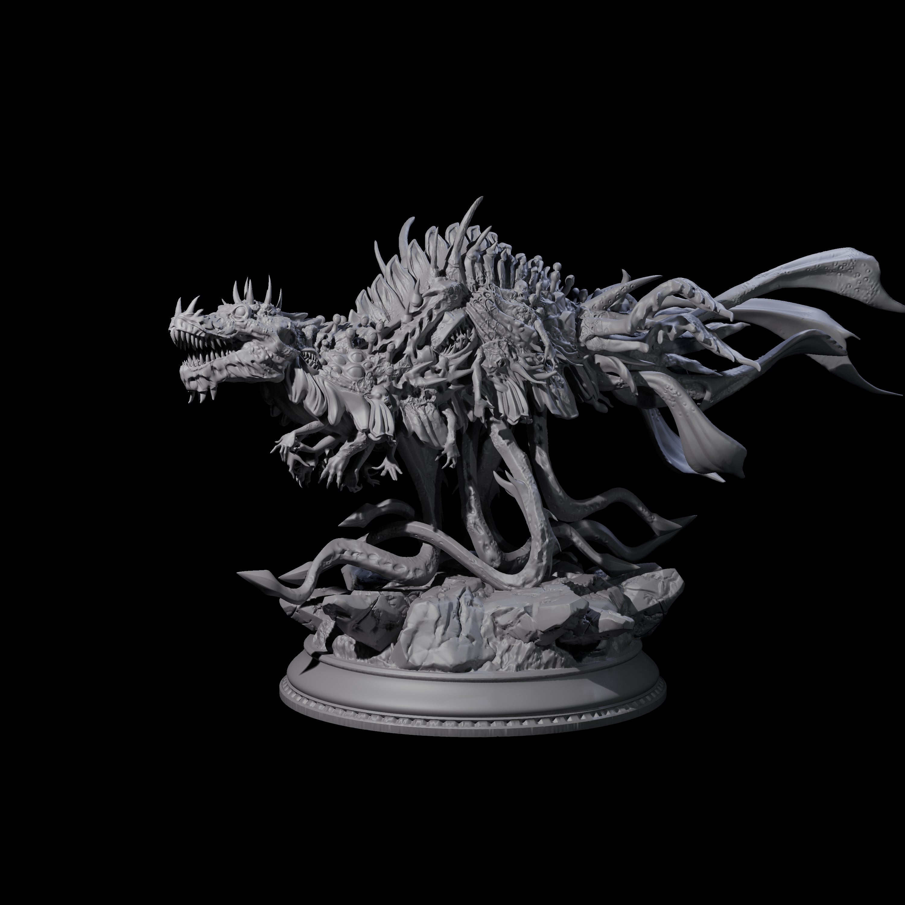 Creepy Eldritch Drake Miniature for Dungeons and Dragons, Pathfinder or other TTRPGs