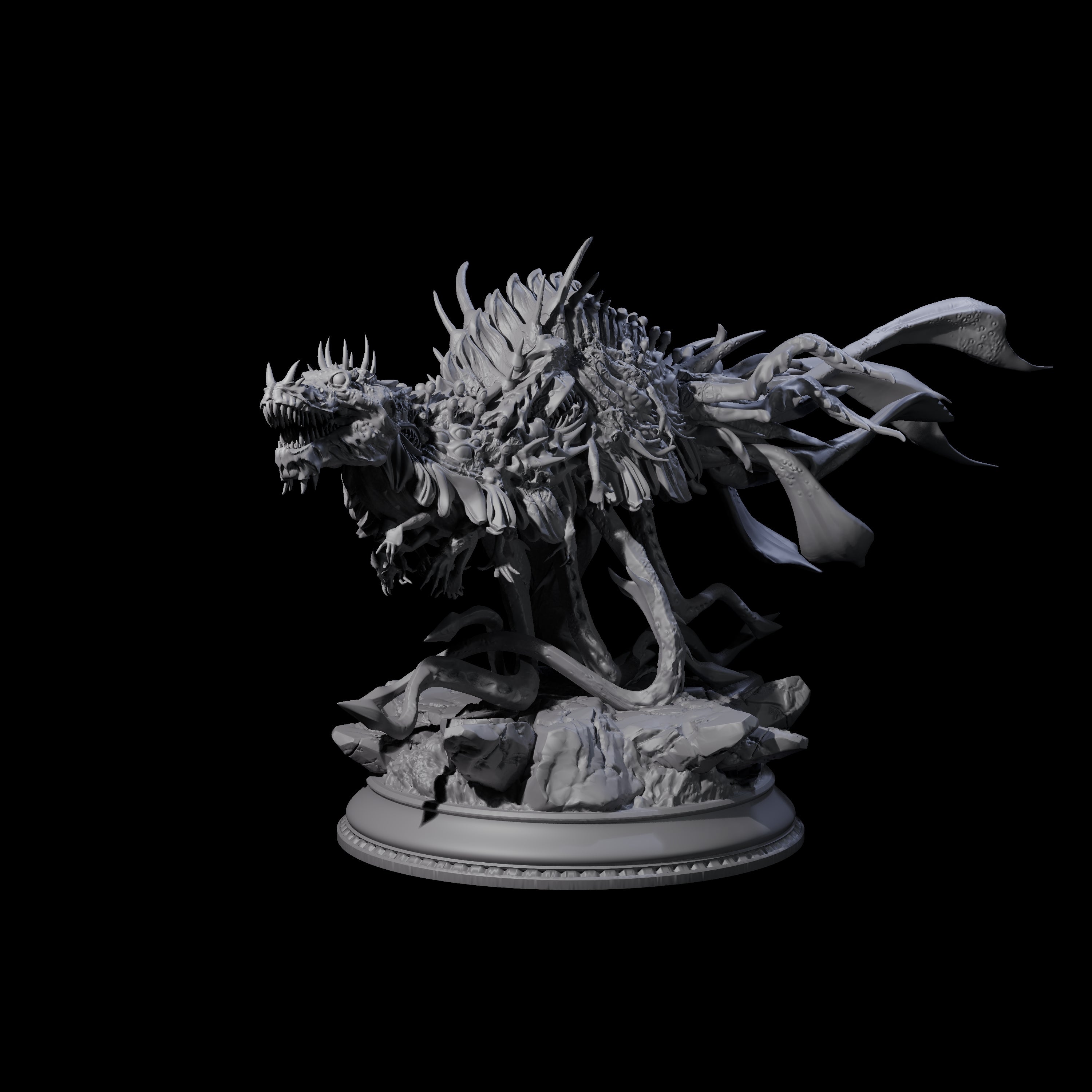 Creepy Eldritch Drake Miniature for Dungeons and Dragons, Pathfinder or other TTRPGs