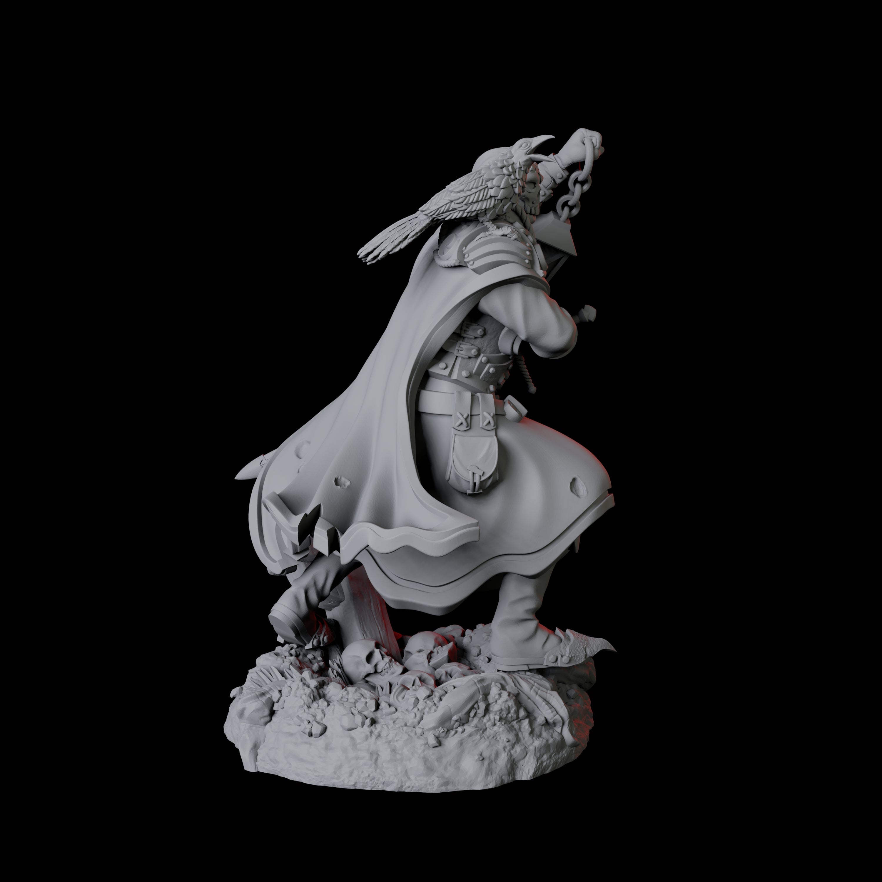 Creepy Gravedigger D Miniature for Dungeons and Dragons, Pathfinder or other TTRPGs