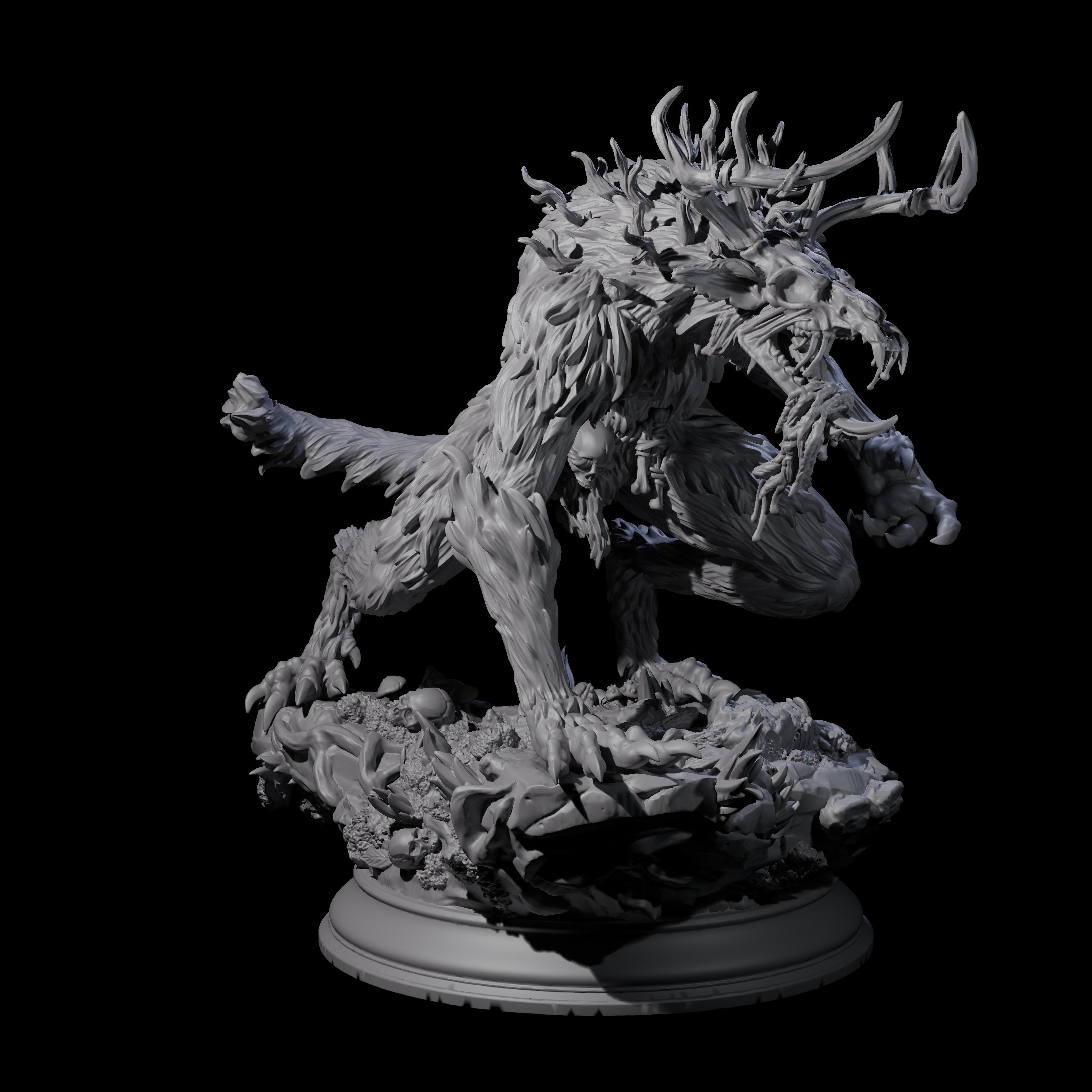 Creepy Wrendigo Miniature for Dungeons and Dragons, Pathfinder or other TTRPGs