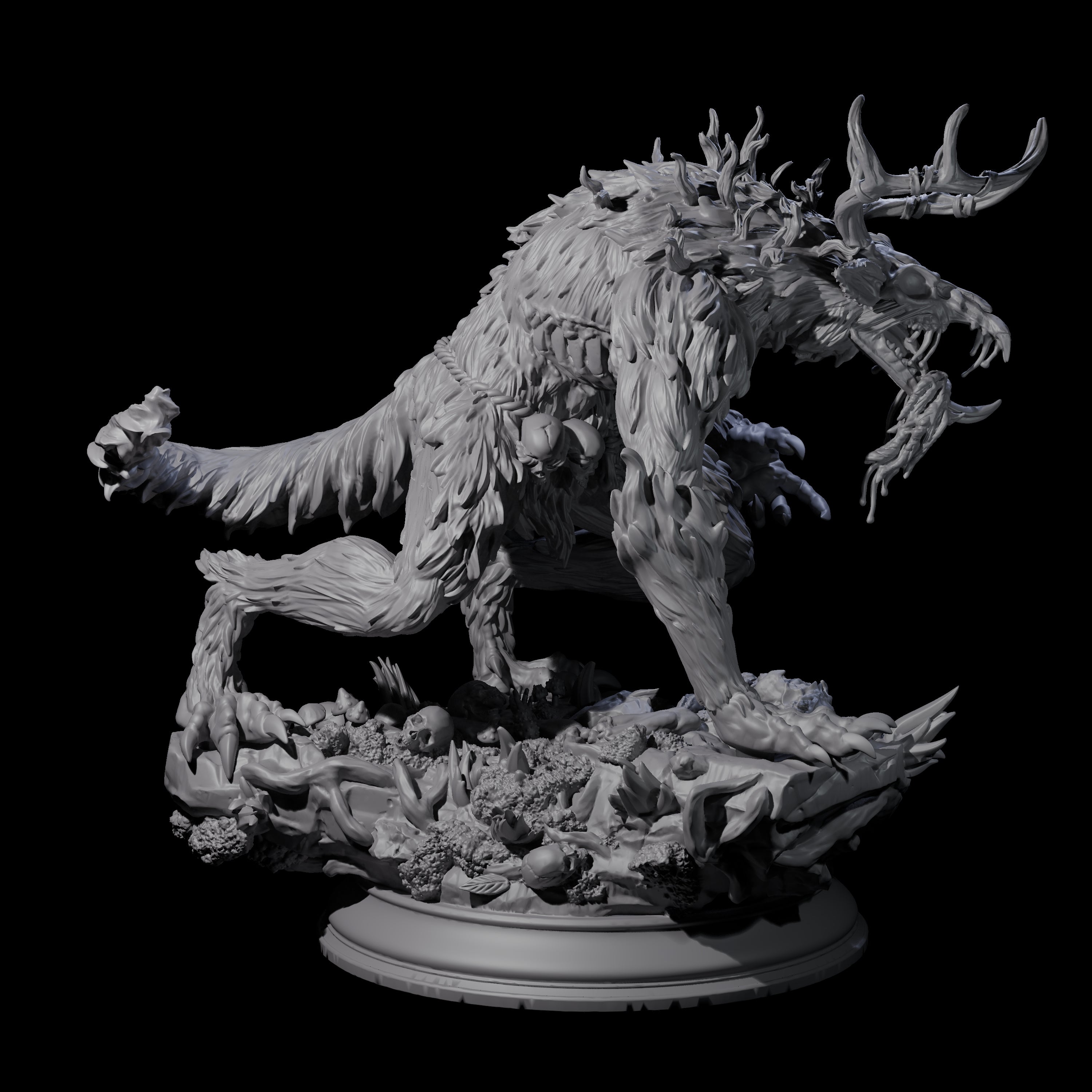 Creepy Wrendigo Miniature for Dungeons and Dragons, Pathfinder or other TTRPGs