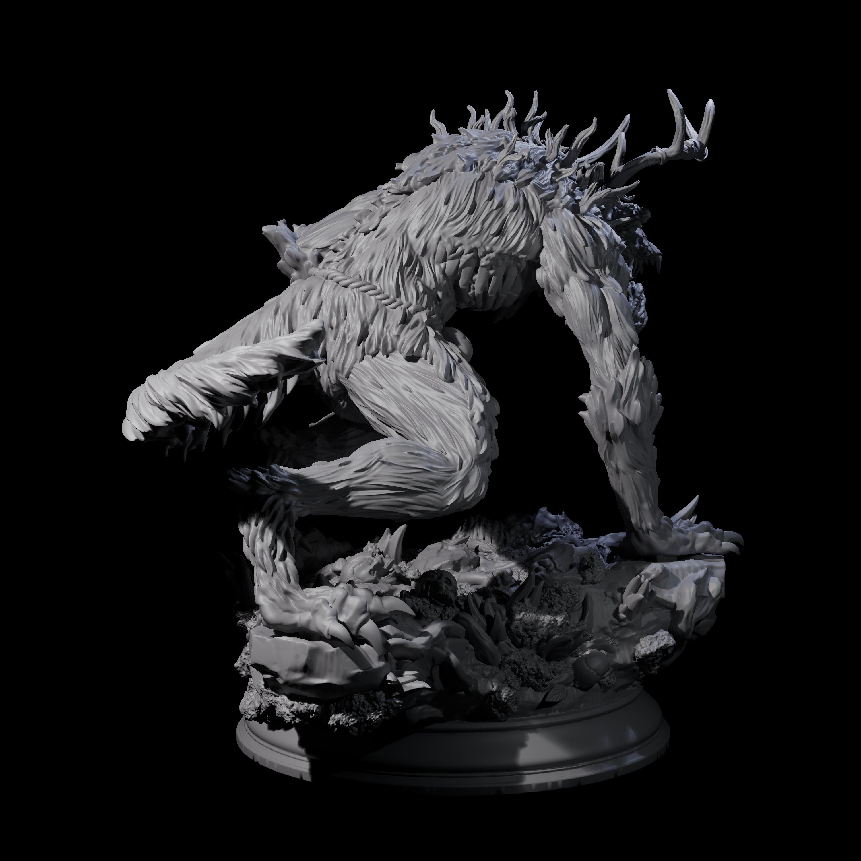 Creepy Wrendigo Miniature for Dungeons and Dragons, Pathfinder or other TTRPGs