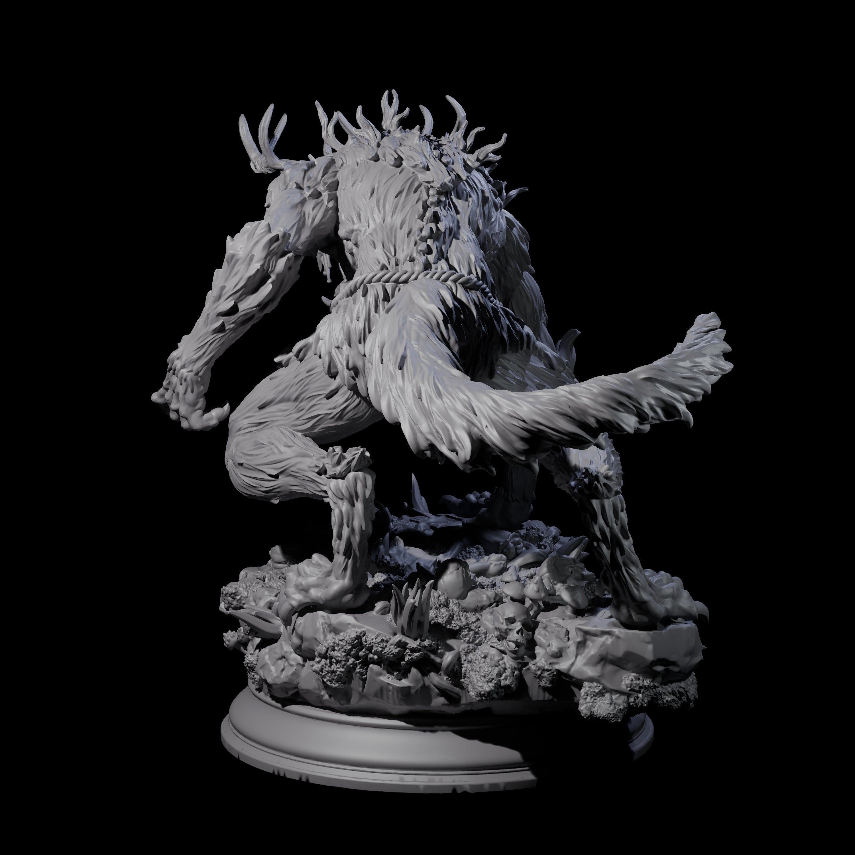 Creepy Wrendigo Miniature for Dungeons and Dragons, Pathfinder or other TTRPGs