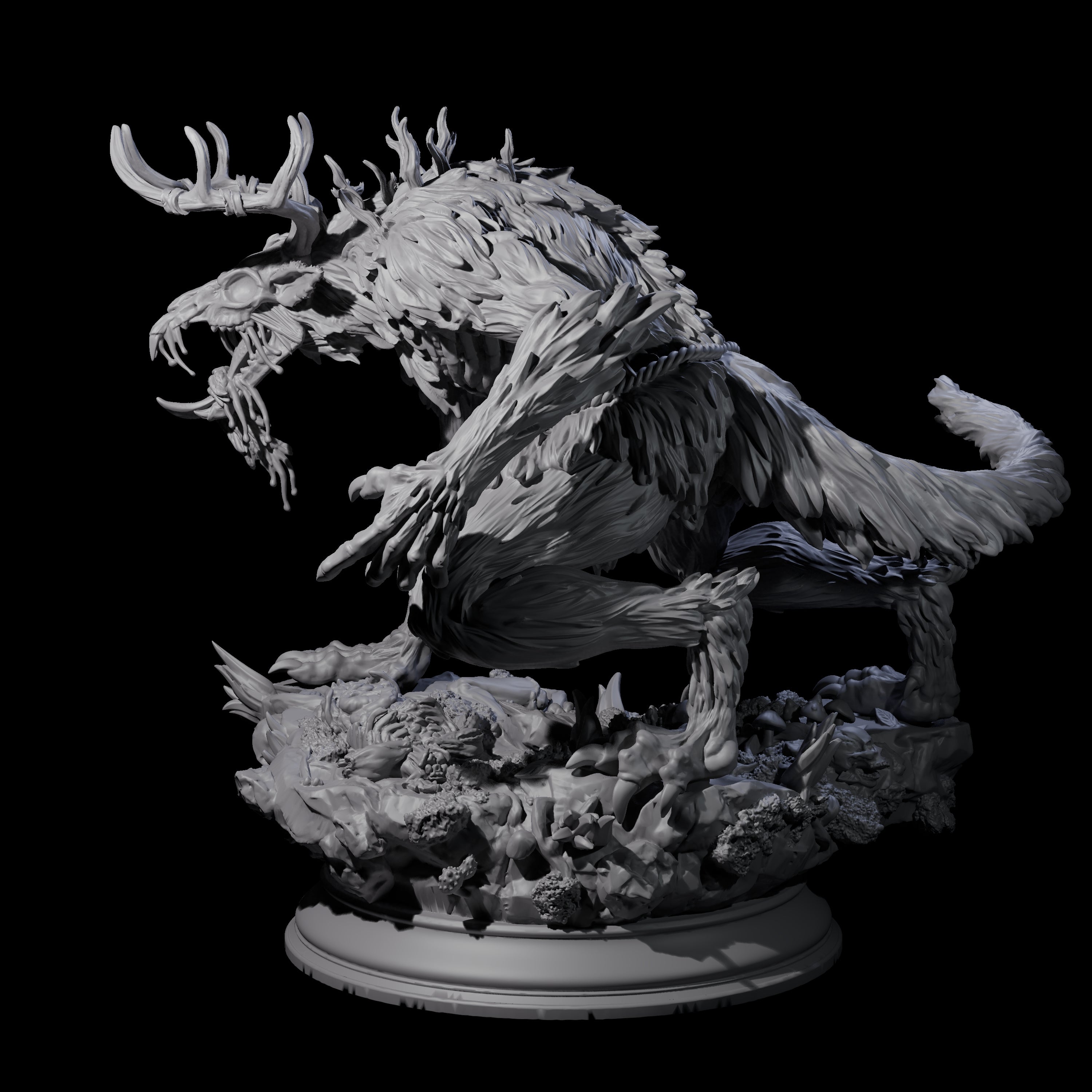 Creepy Wrendigo Miniature for Dungeons and Dragons, Pathfinder or other TTRPGs