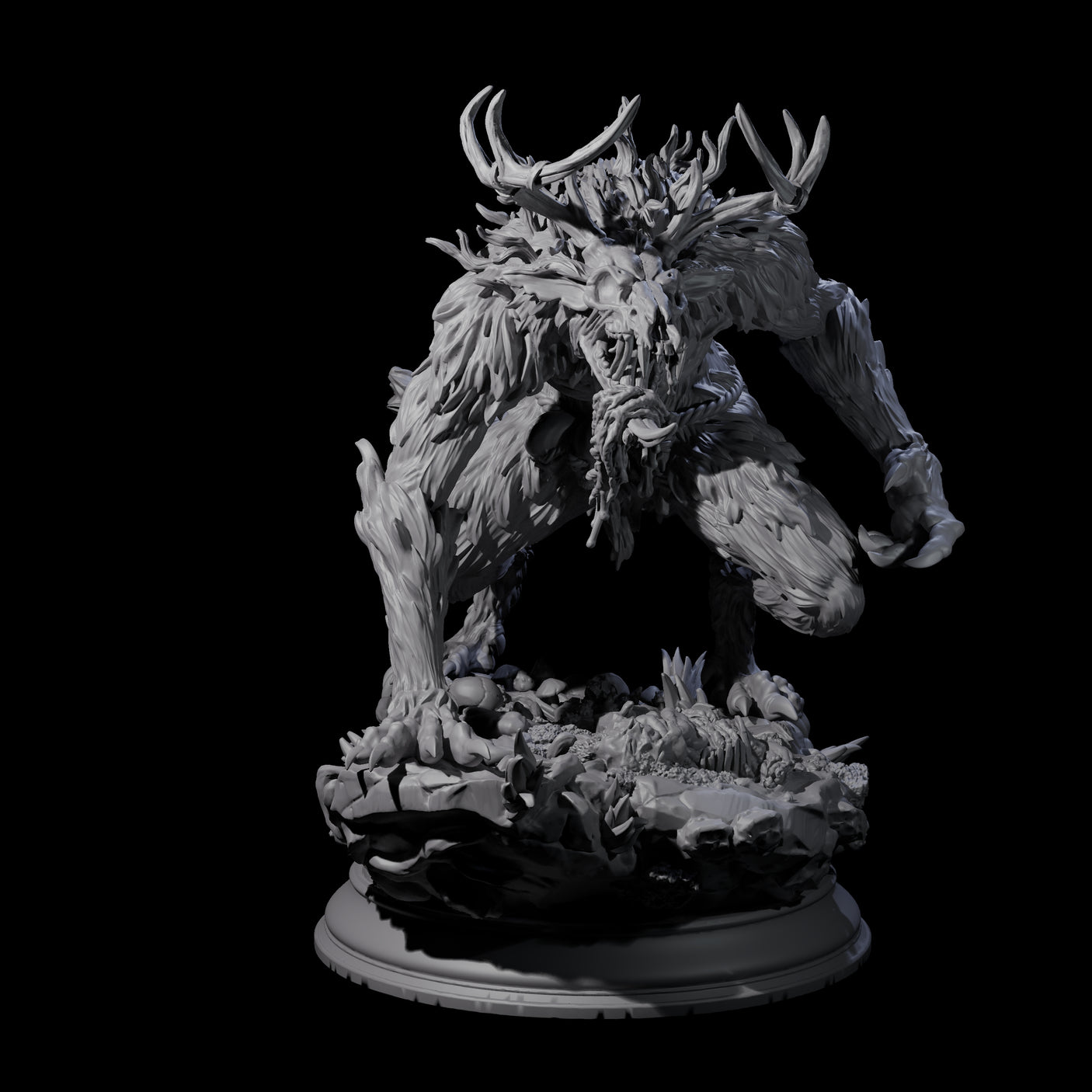Creepy Wrendigo Miniature for Dungeons and Dragons, Pathfinder or other TTRPGs