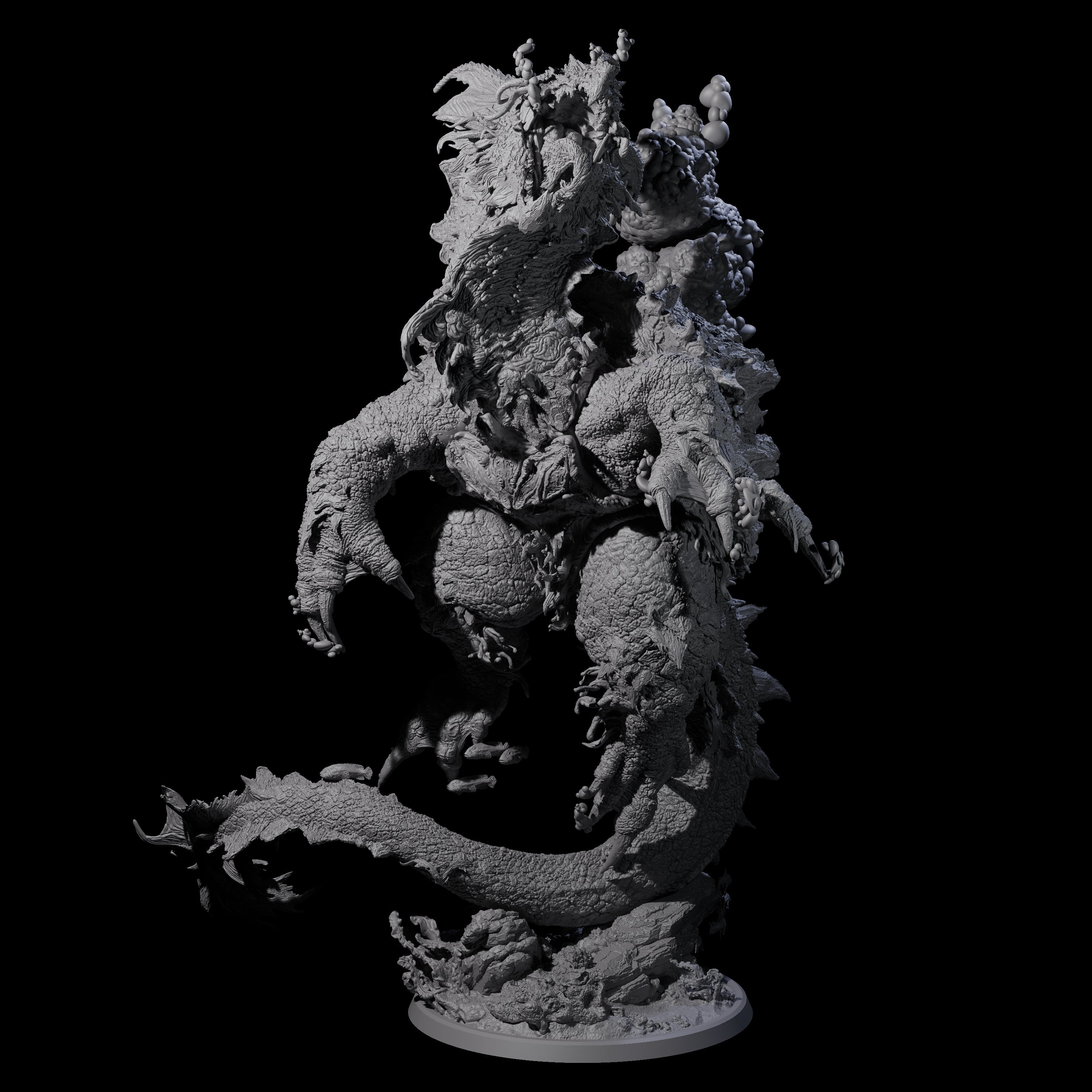 Cresting Elder Dragon Turtle Miniature for Dungeons and Dragons, Pathfinder or other TTRPGs