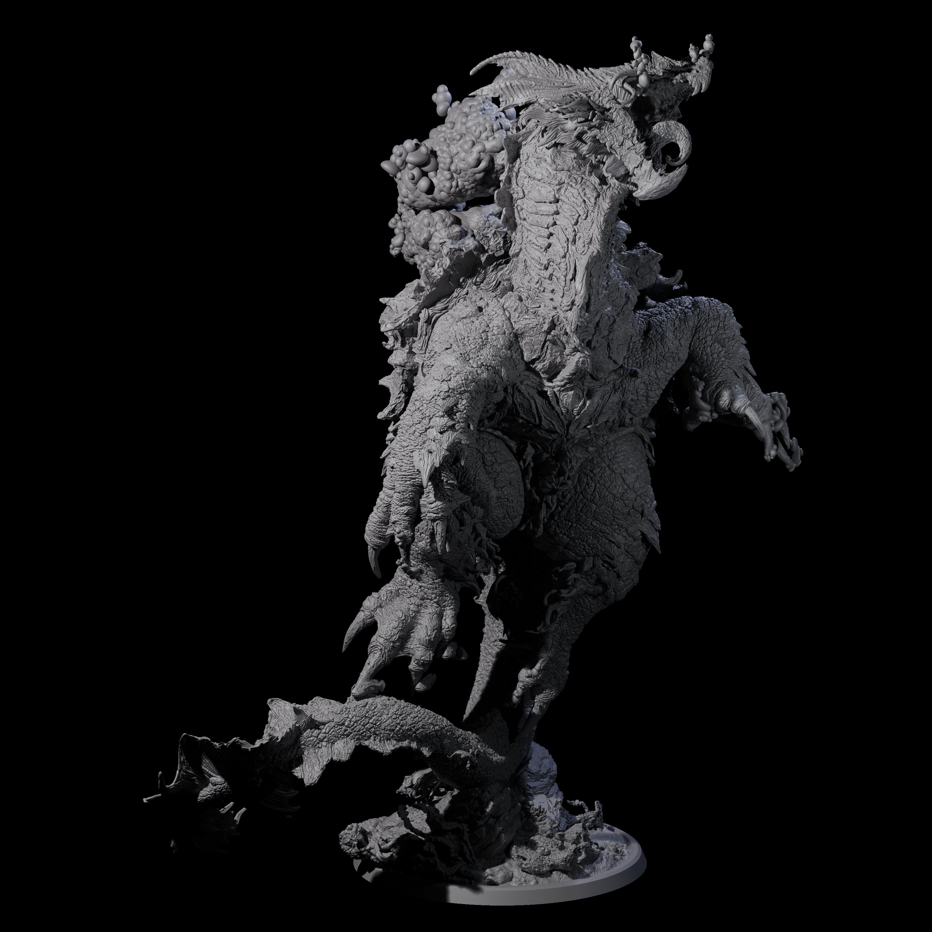 Cresting Elder Dragon Turtle Miniature for Dungeons and Dragons, Pathfinder or other TTRPGs