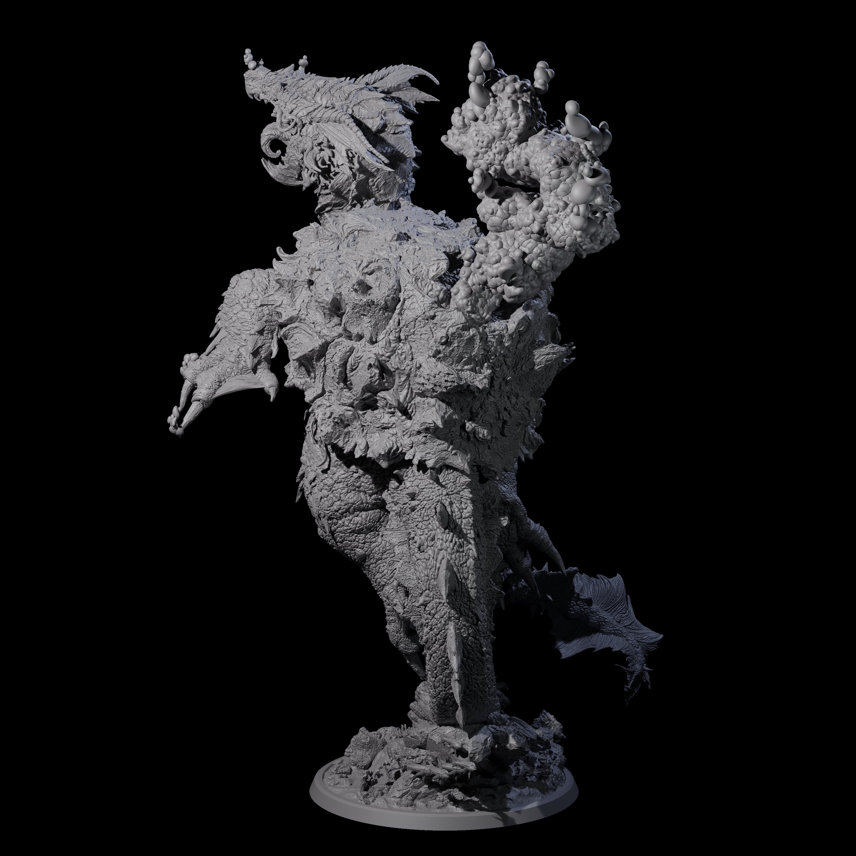 Cresting Elder Dragon Turtle Miniature for Dungeons and Dragons, Pathfinder or other TTRPGs