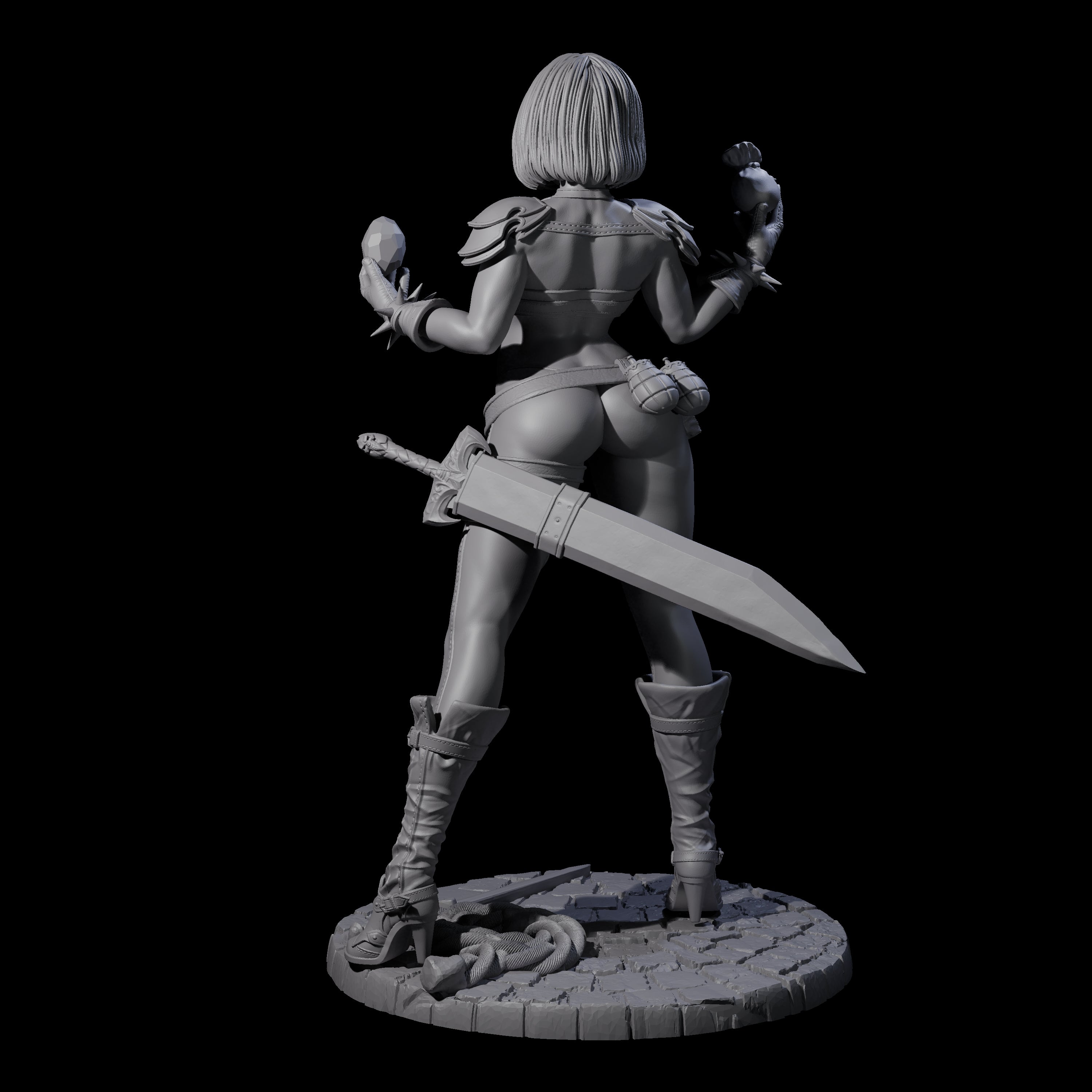 Crimson - Cocky Rogue Miniature for Dungeons and Dragons, Pathfinder or other TTRPGs