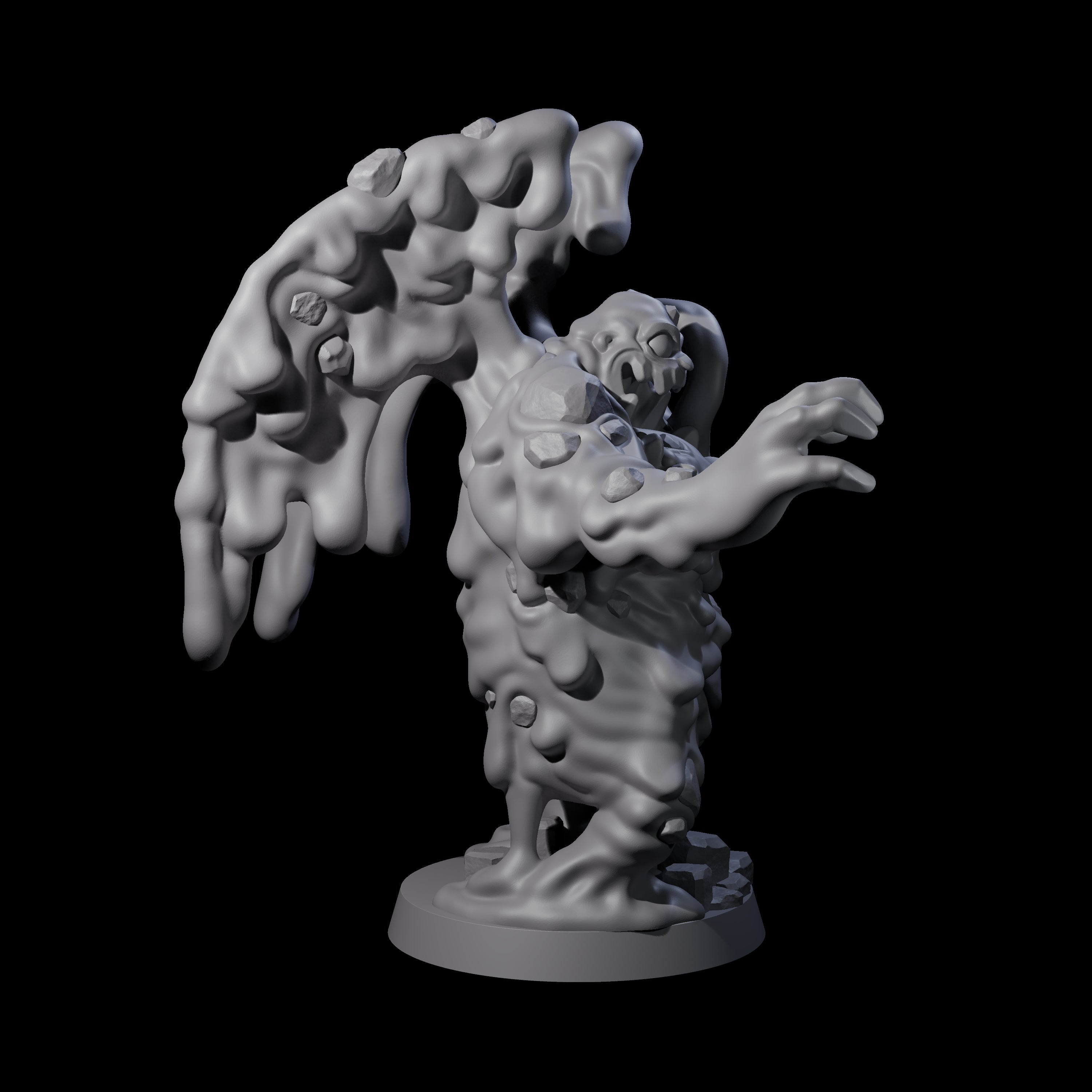 Crispy Magma Mephit Miniature for Dungeons and Dragons, Pathfinder or other TTRPGs