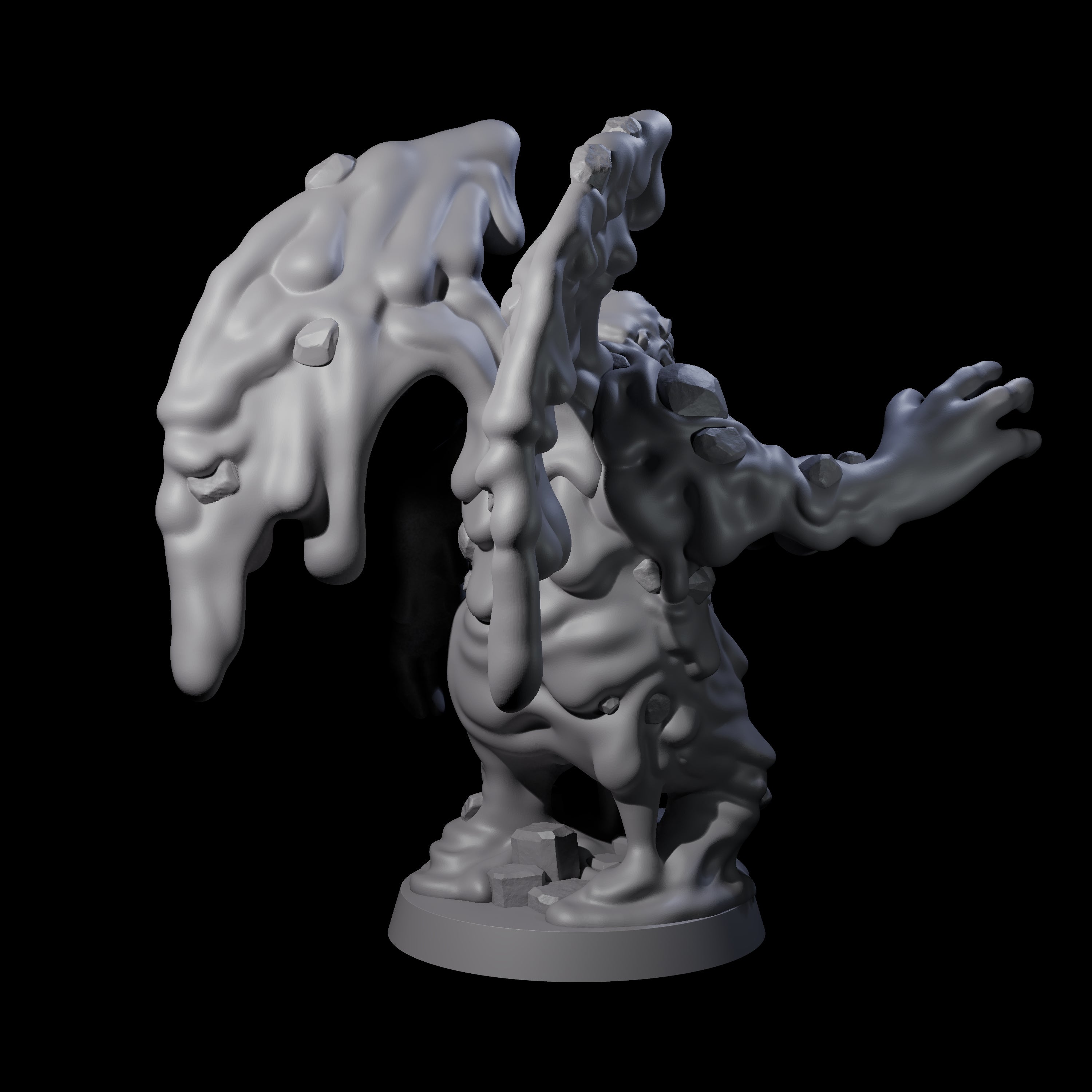 Crispy Magma Mephit Miniature for Dungeons and Dragons, Pathfinder or other TTRPGs