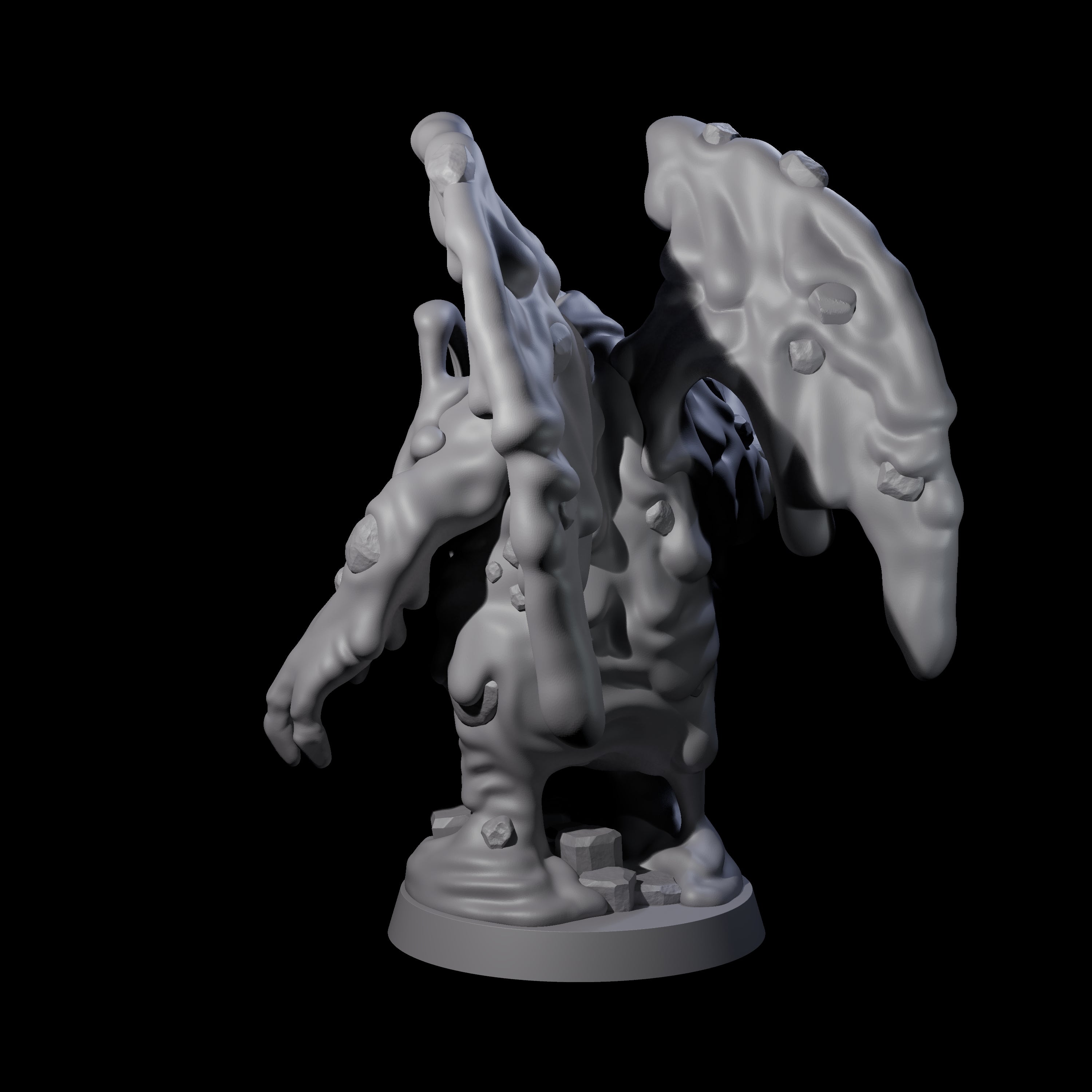 Crispy Magma Mephit Miniature for Dungeons and Dragons, Pathfinder or other TTRPGs