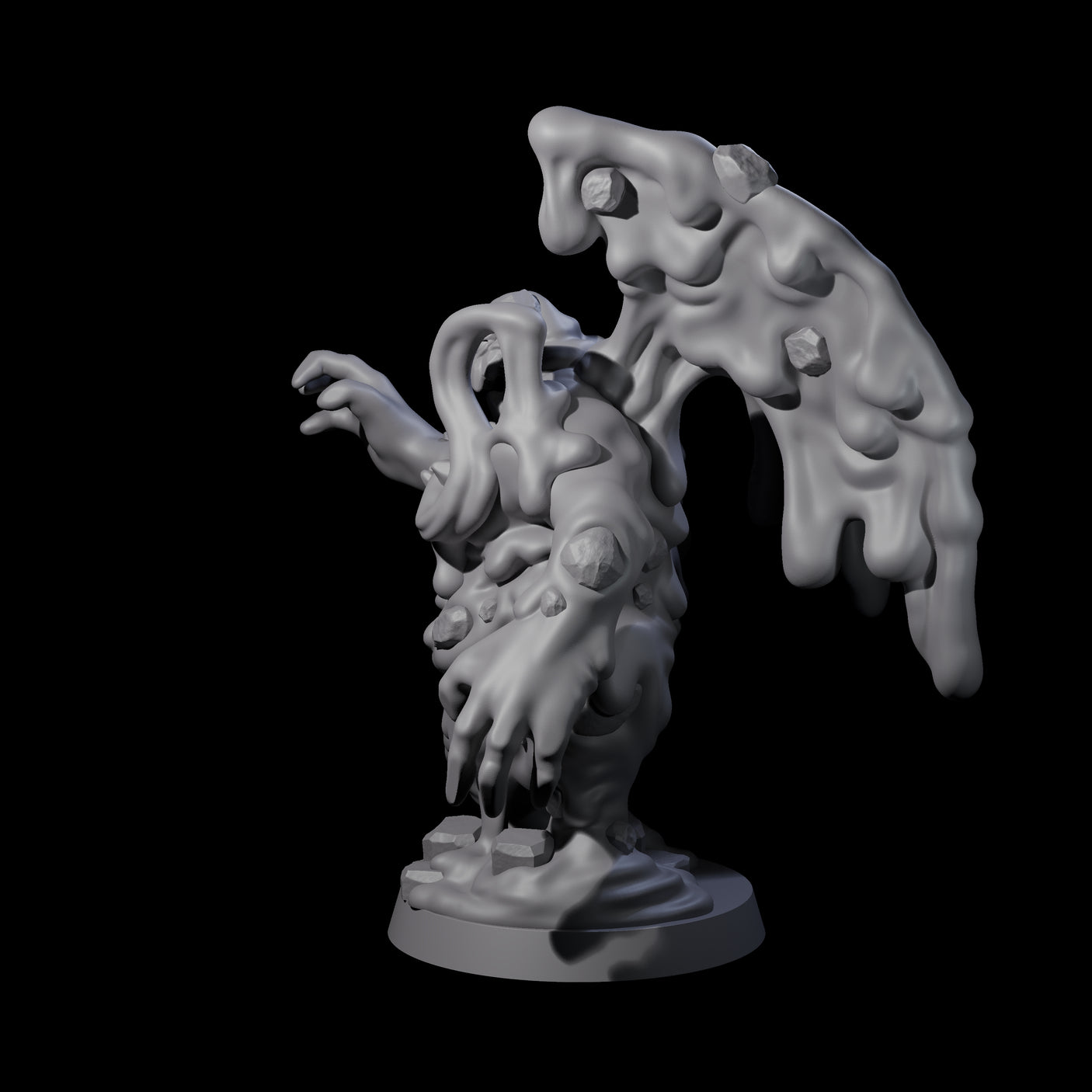 Crispy Magma Mephit Miniature for Dungeons and Dragons, Pathfinder or other TTRPGs